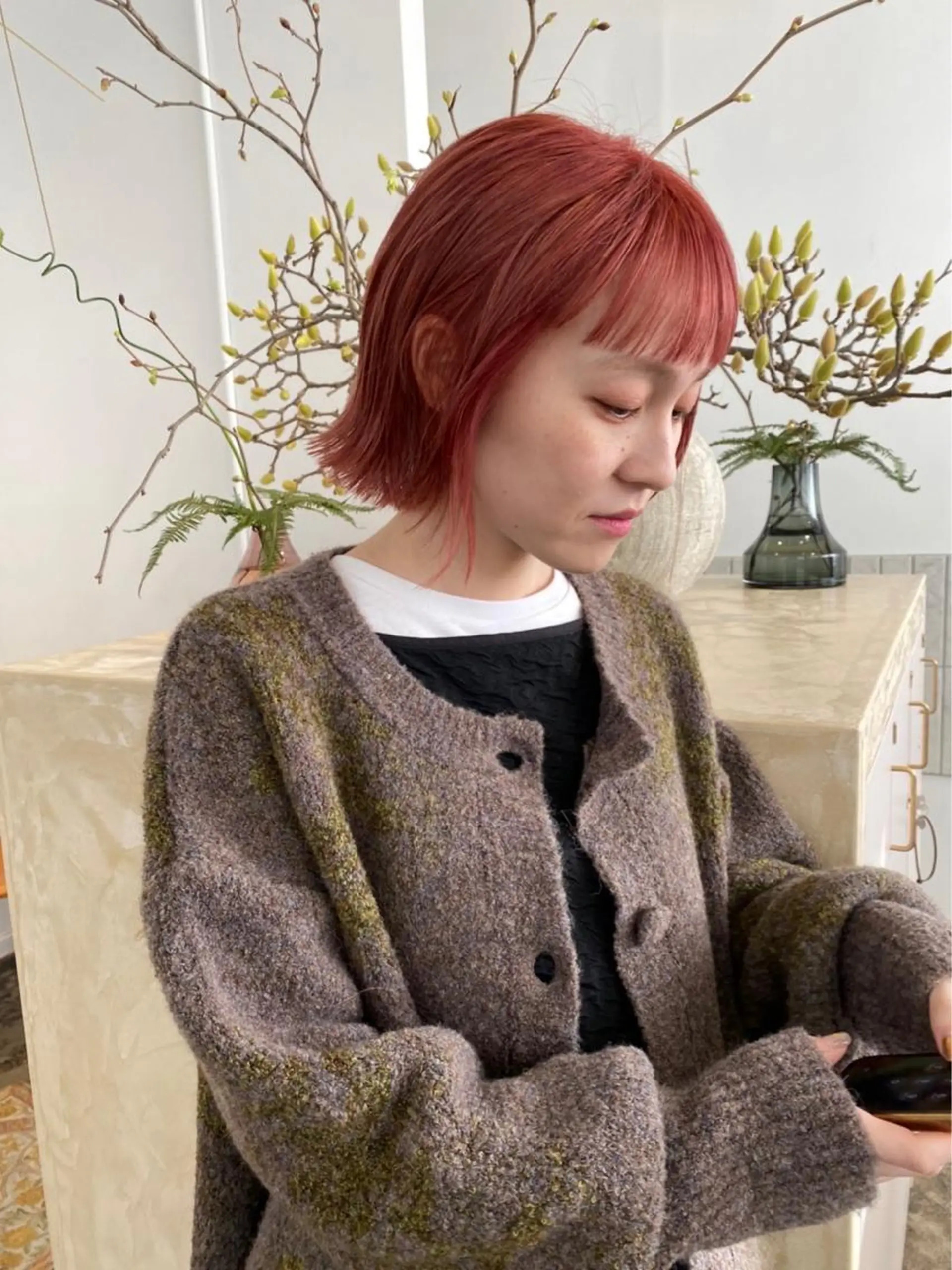 ミディアム スギヤマ ショウゴのヘアスタイル