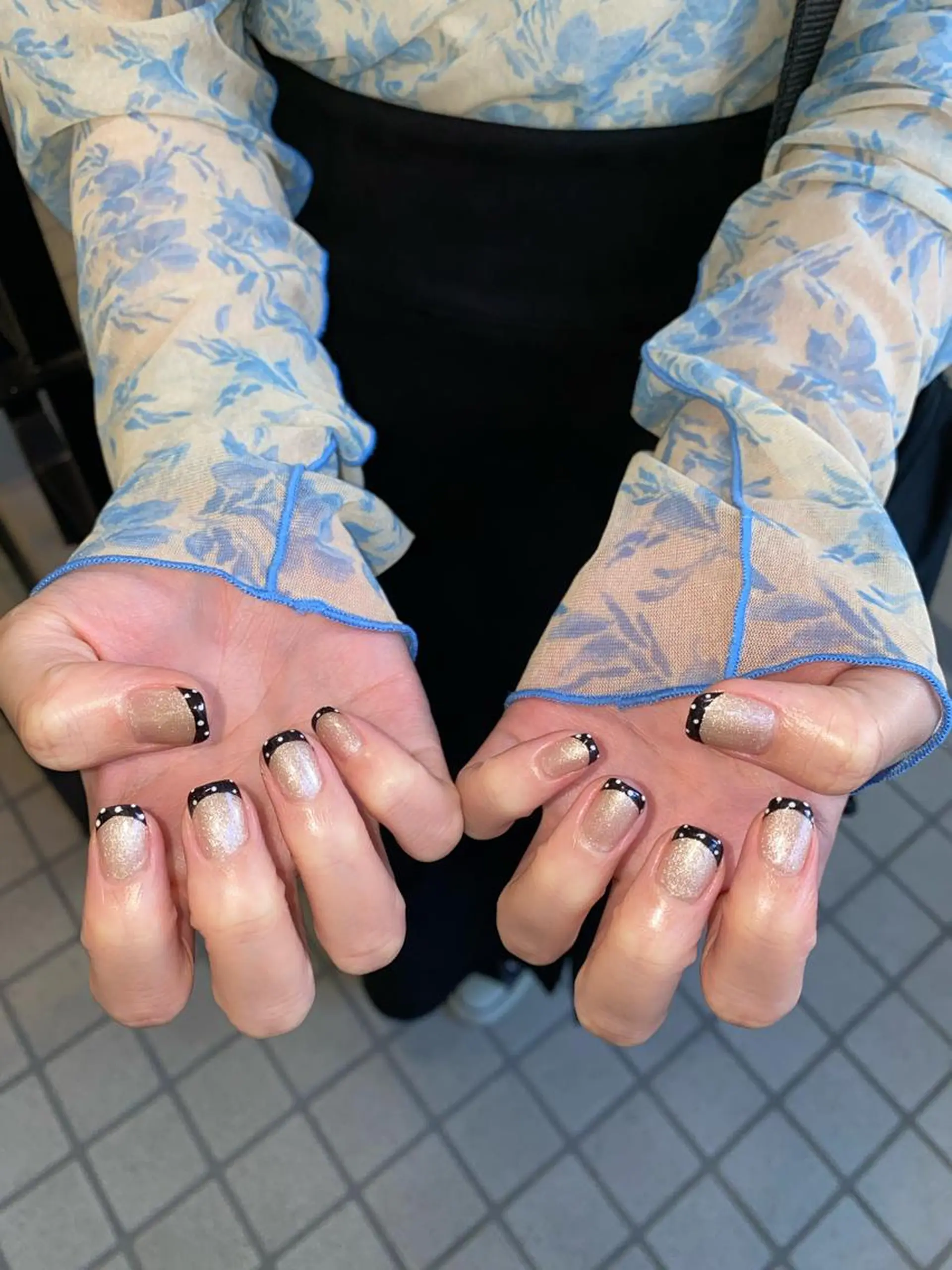 ネイル フレンチネイル ハンドネイル Yarm As Etel.のネイルデザイン