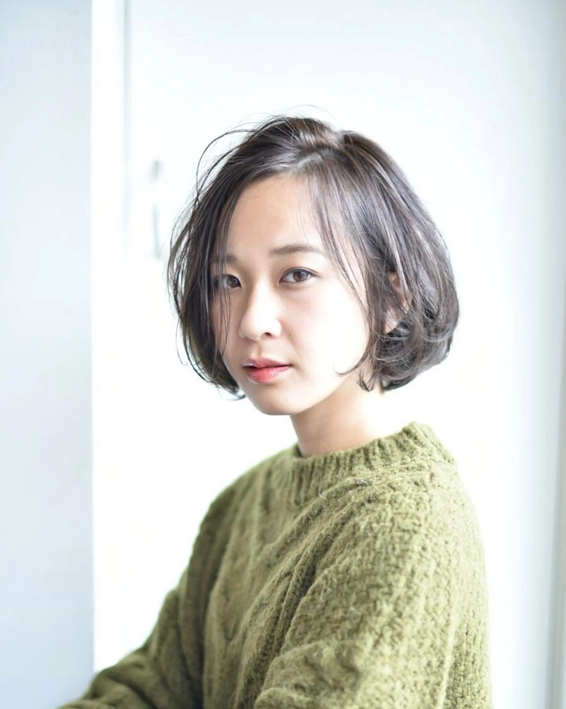 ショート カラー パーマ みずの ゆきなのヘアスタイル