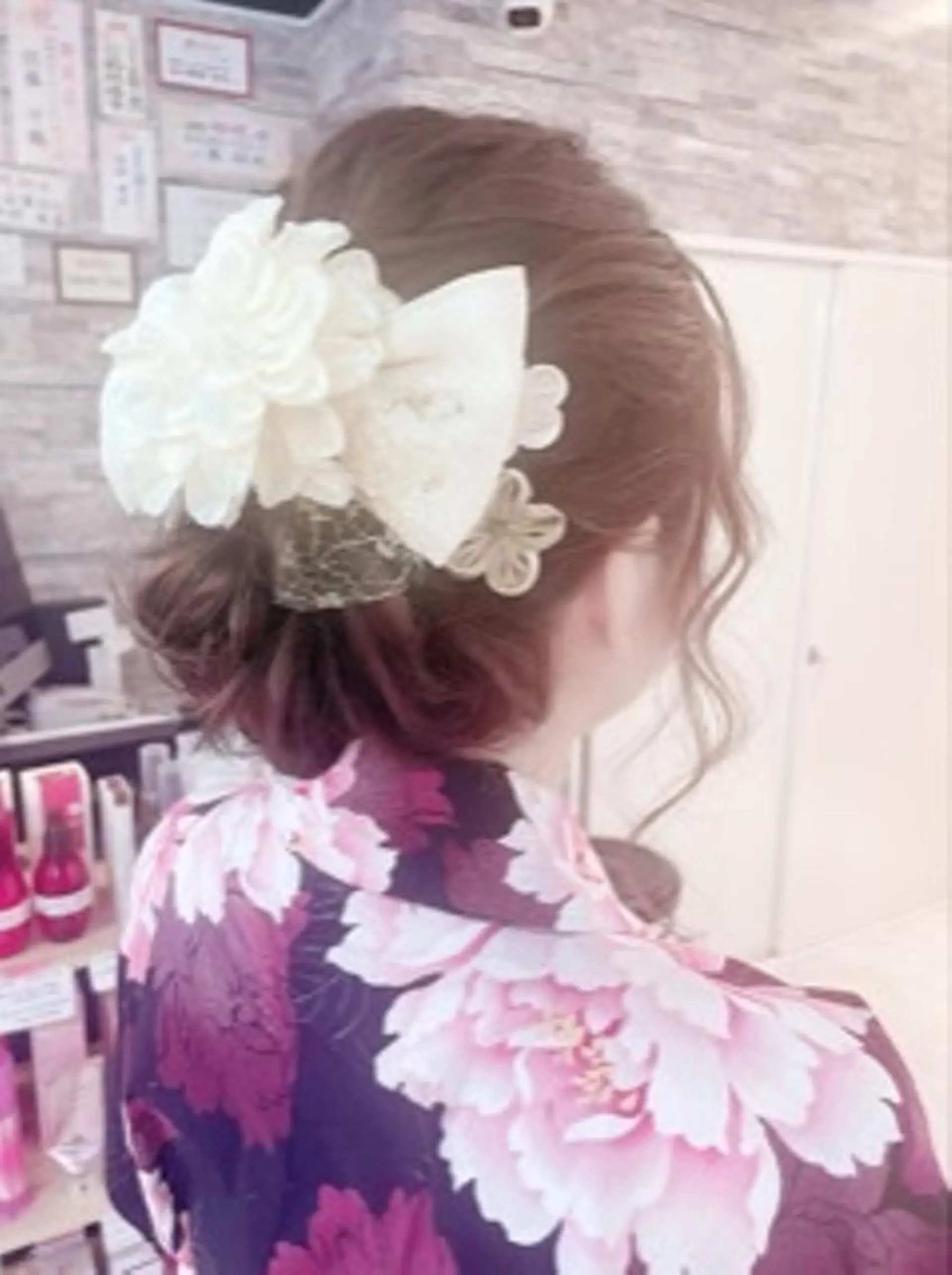 ヘアアレンジ ロング カラー 最高級シールエクステ 💜Fave/あかねのヘアスタイル