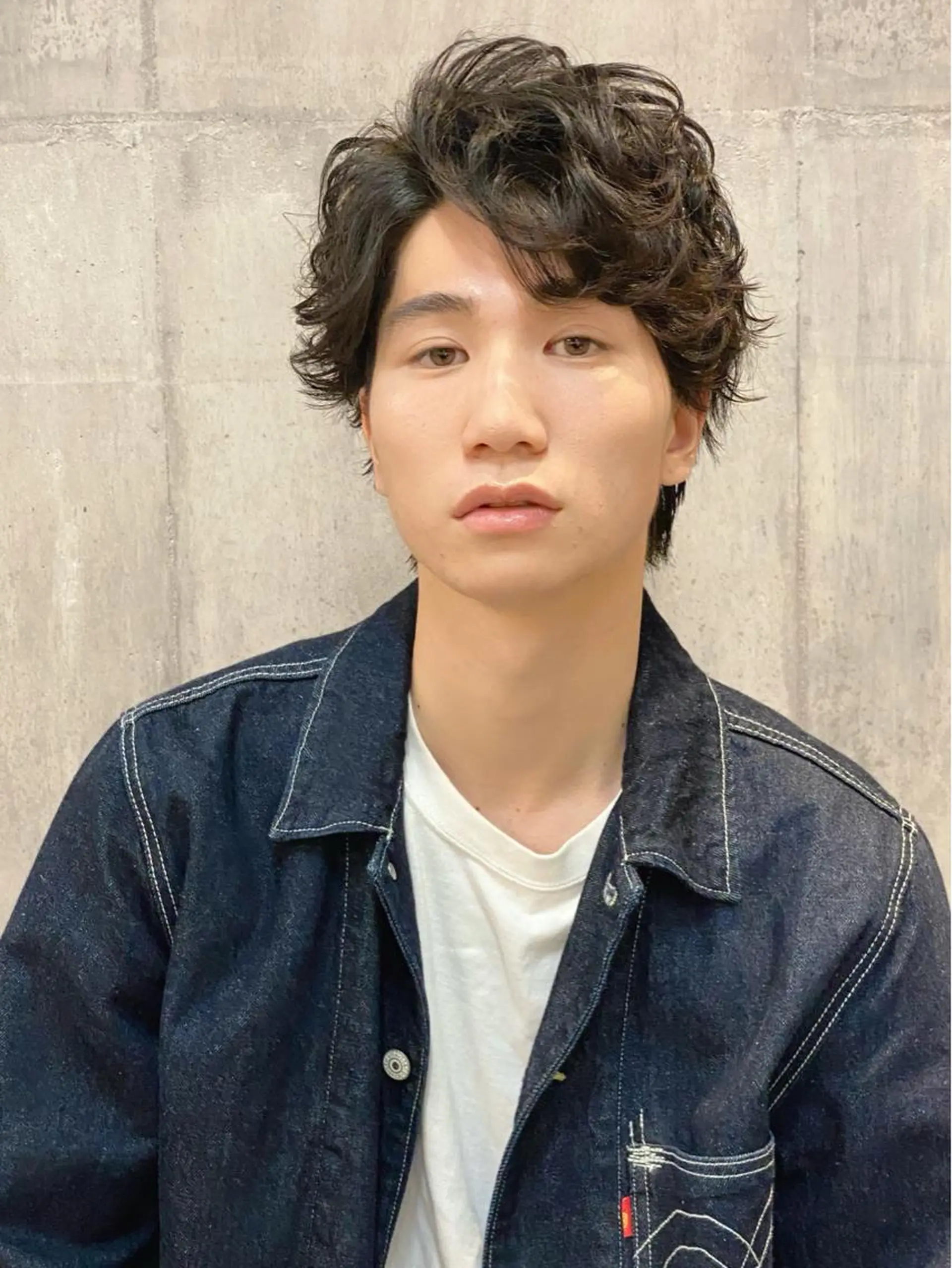 ショート パーマ メンズ カット パーマ 【扉gate】野崎 英幸のヘアスタイル
