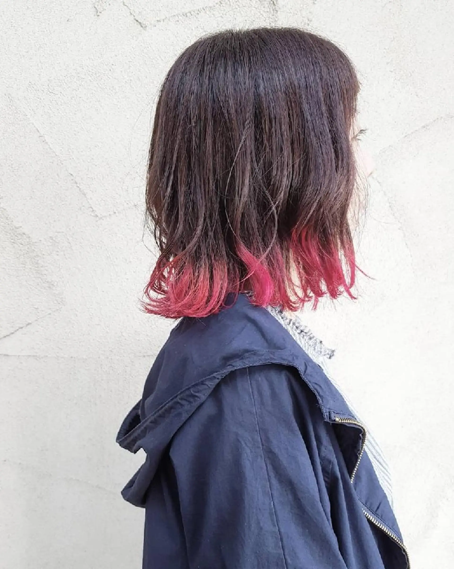 ミディアム カラー しらはま ようこのヘアスタイル