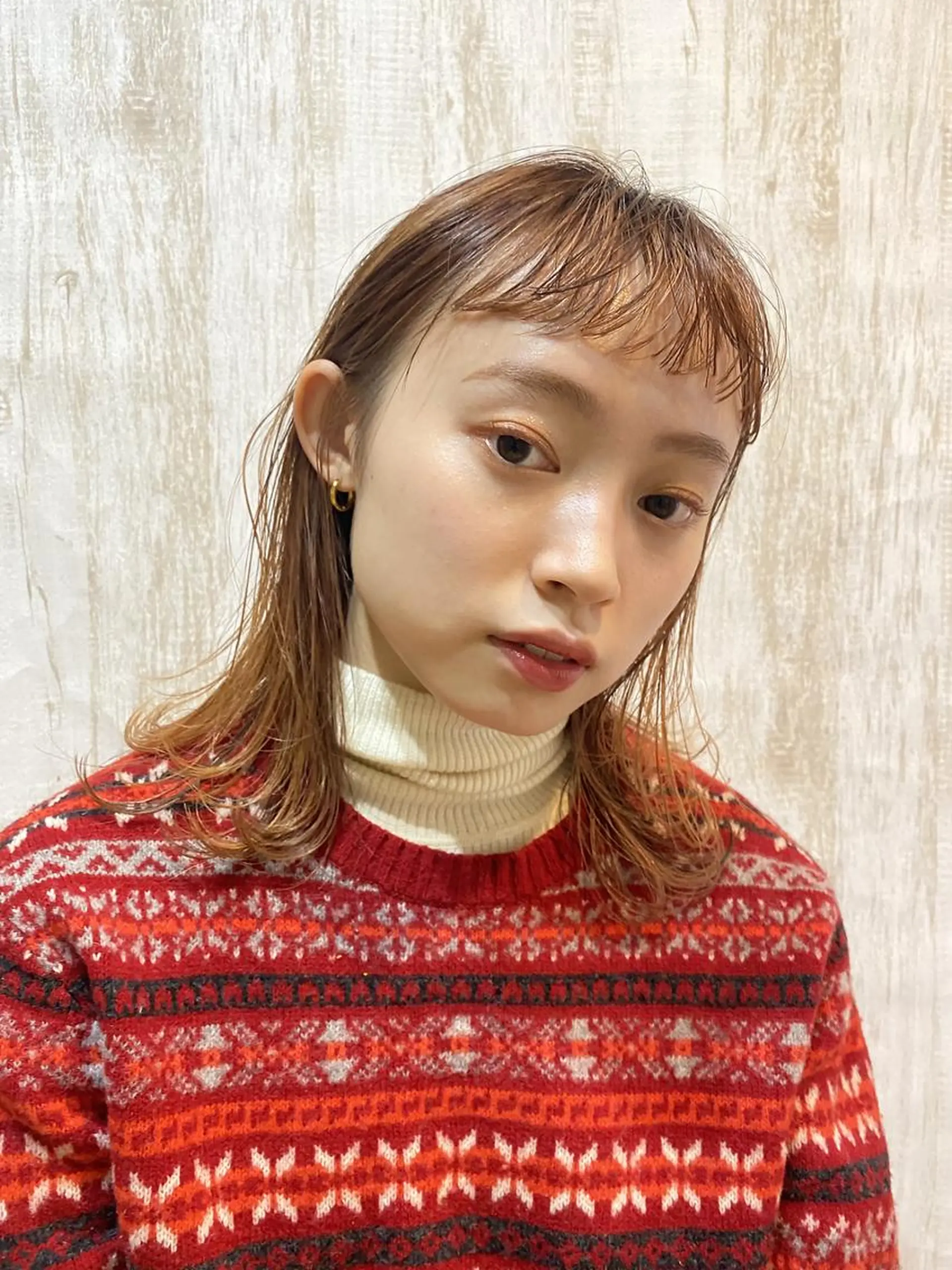 ミディアム 佐藤 かののヘアスタイル