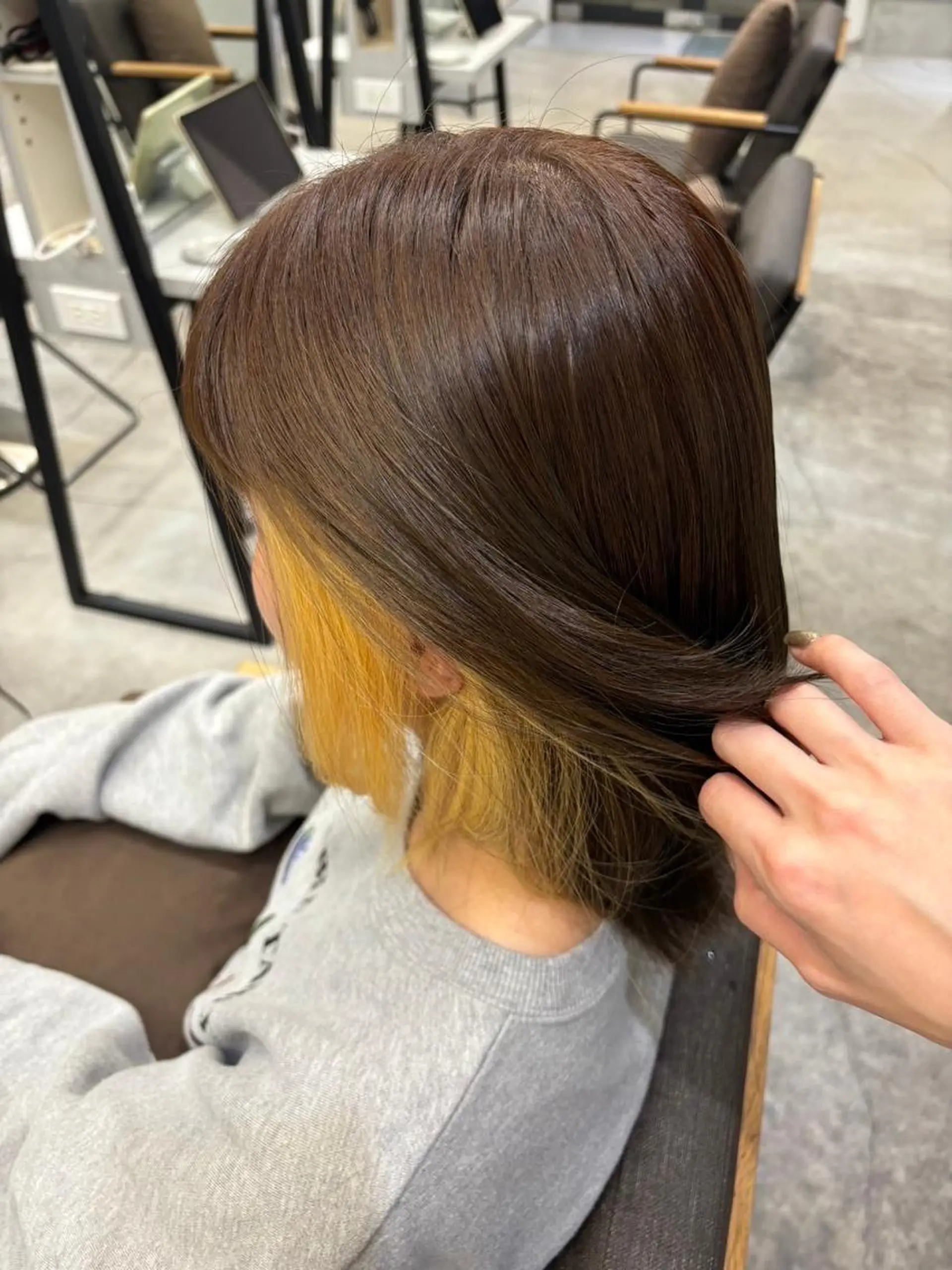 ミディアム ヘアカラー 絶対綺麗な暖色カラー 🎯あります✨増渕✨のヘアスタイル