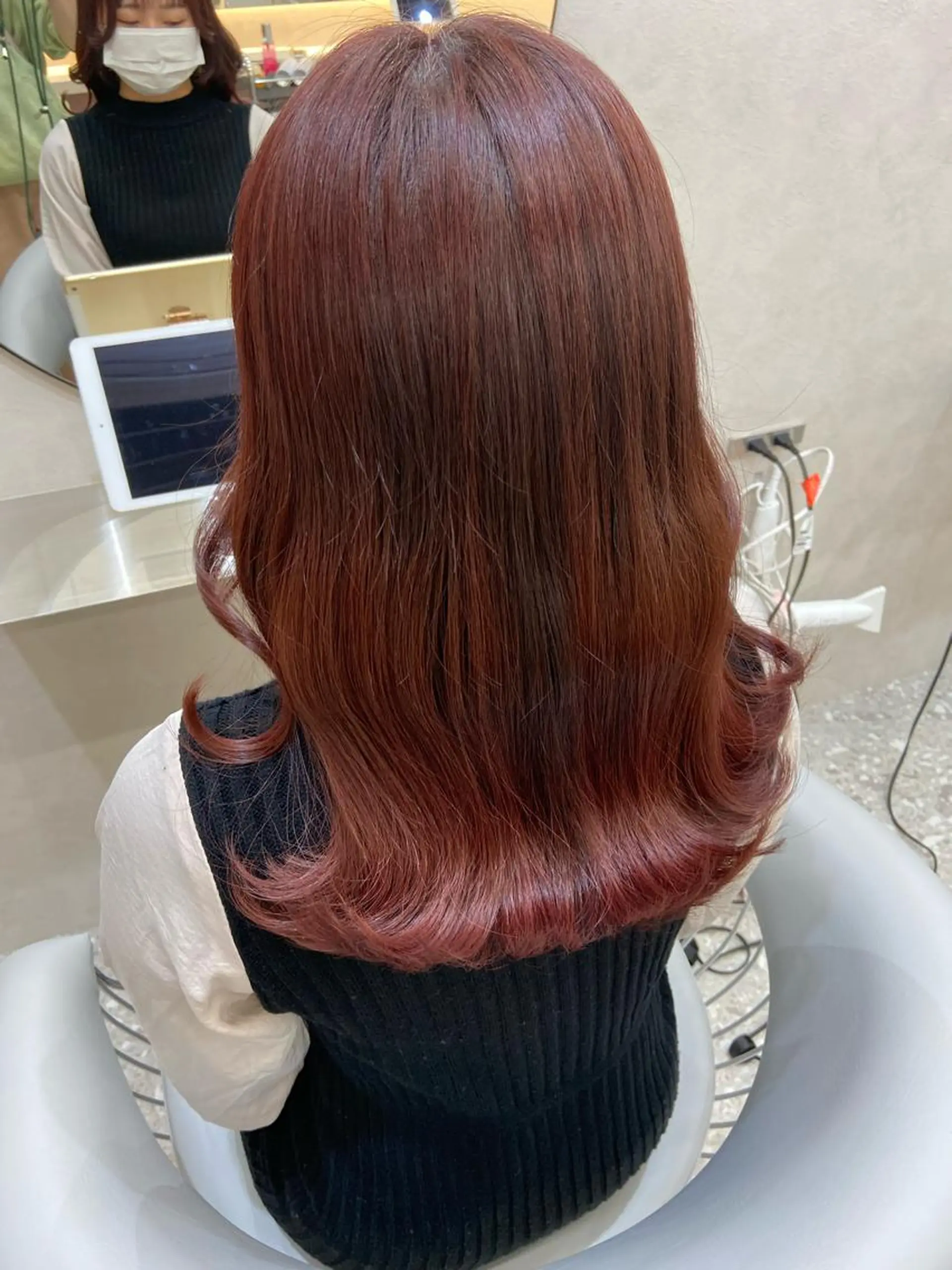 セミロング カラー シールエクステ ブリーチ ブラウンカラー ケアカラー ダブルカラー カット ヘアカラー トリートメント 新宿/韓国ヘア 中明度カラー/かやのヘアスタイル