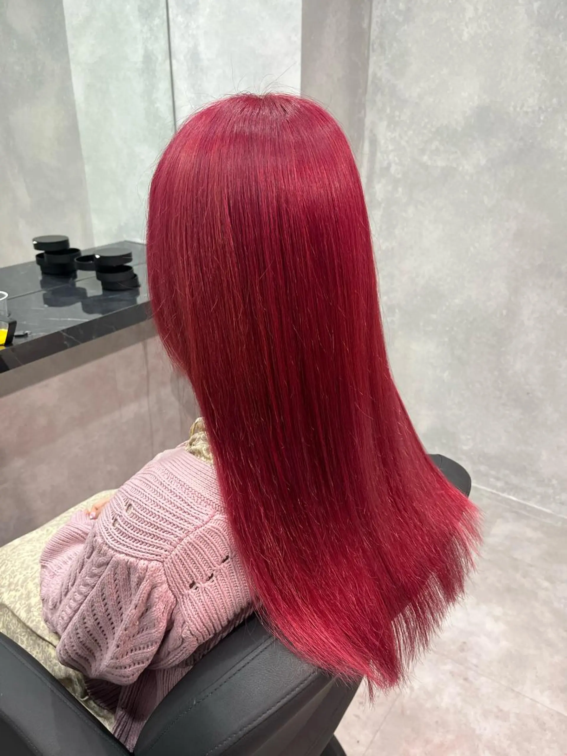 ロング カラー カシス ピンクカラー ヘアカラー 美髪艶髪✨️/千種 さなのヘアスタイル