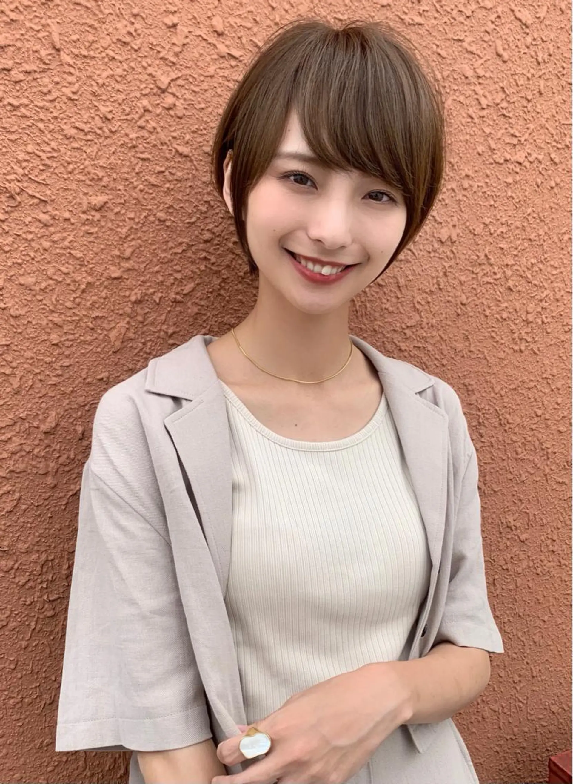 ショート 縮毛矯正/ショート/ レイヤー/畑中正敏のヘアスタイル