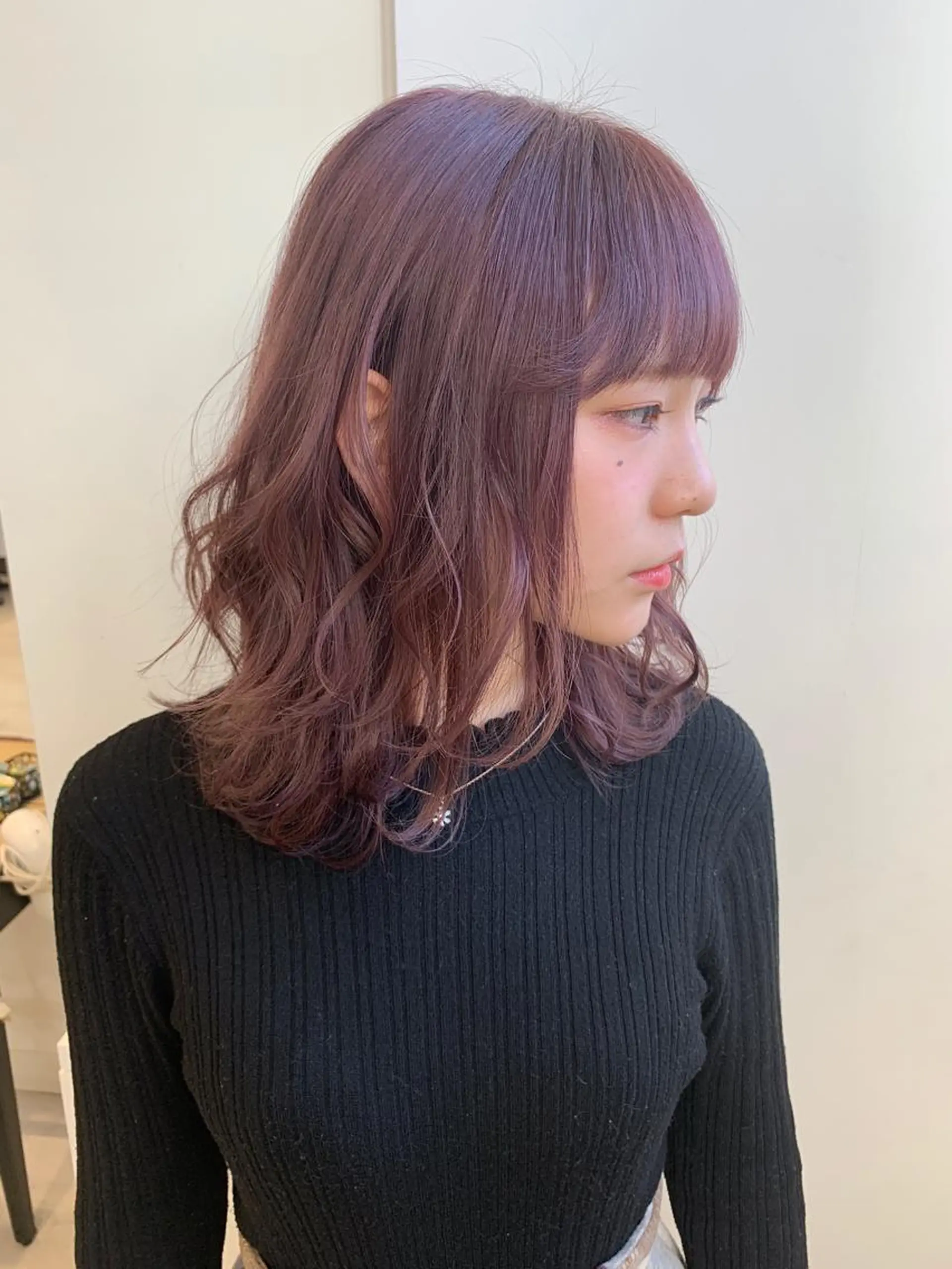 ミディアム カラー ブリーチ ケアブリーチ ピンクカラー カット ヘアカラー トリートメント インナーエクステ渋谷 🦋KAJIのヘアスタイル