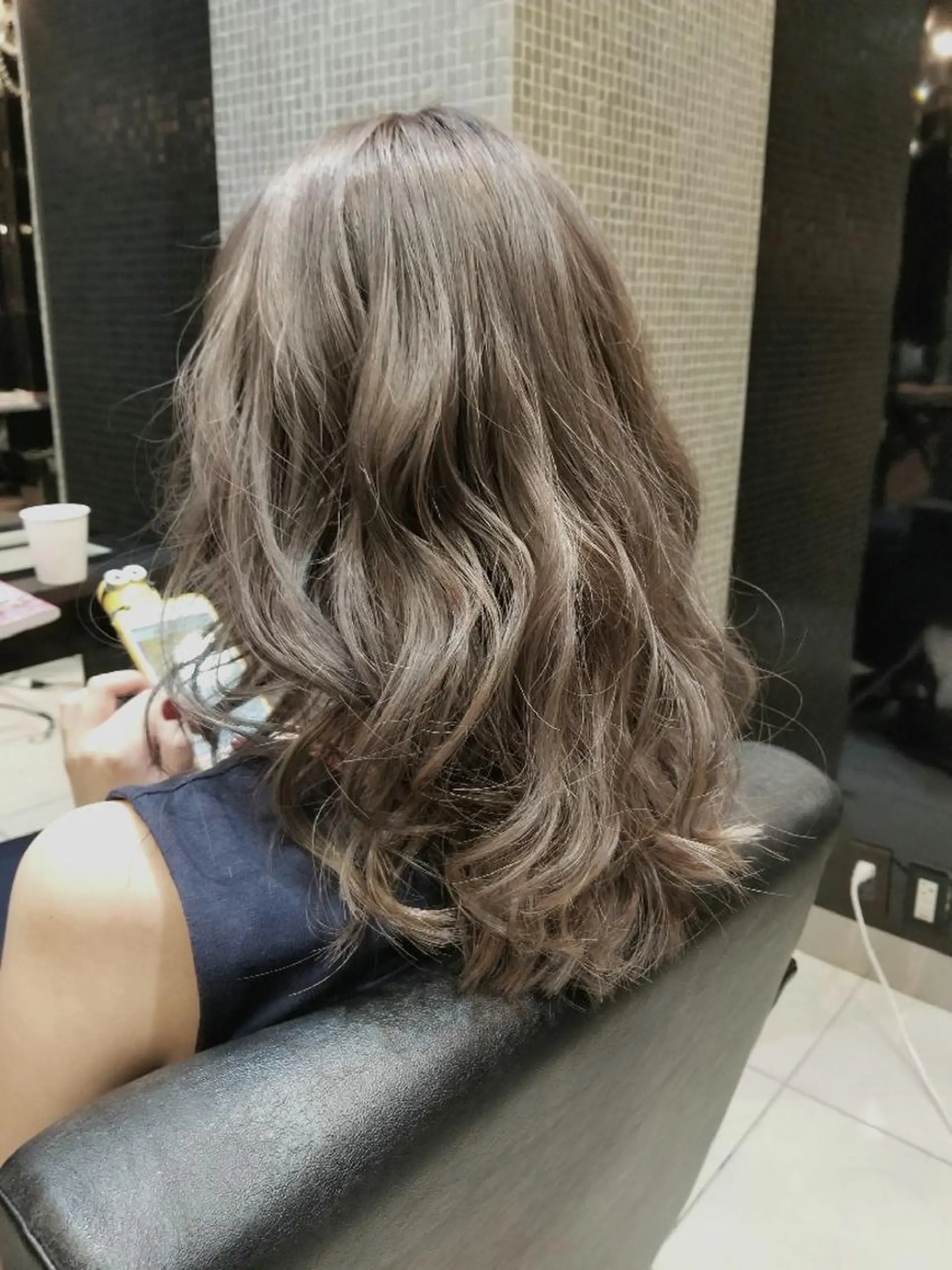 セミロング カラー ヘアカラー トリートメント bathair 持田侑祐のヘアスタイル