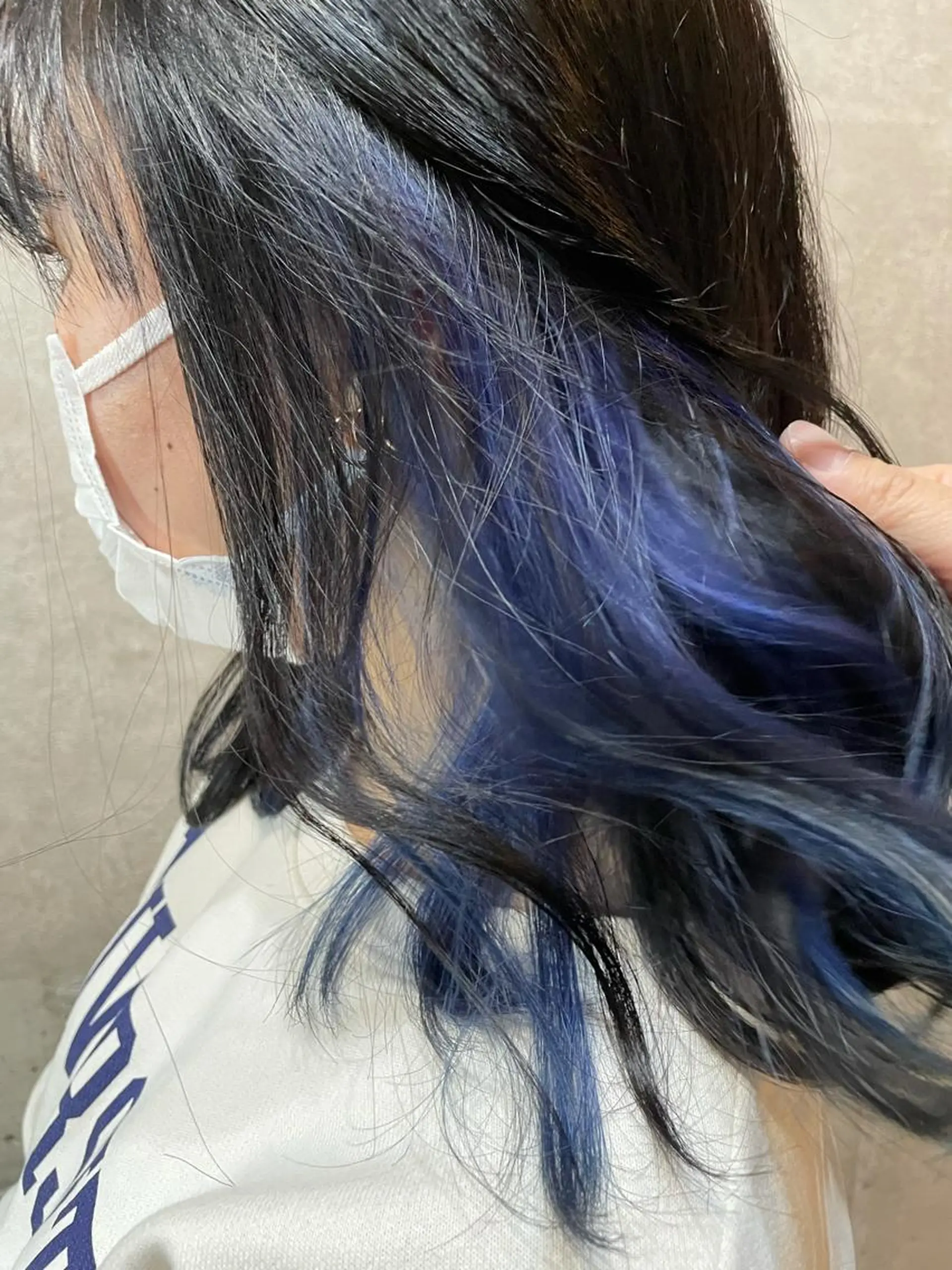 カラー ブルーカラー インナーカラー HAIRLABO 篠崎空竜のヘアスタイル