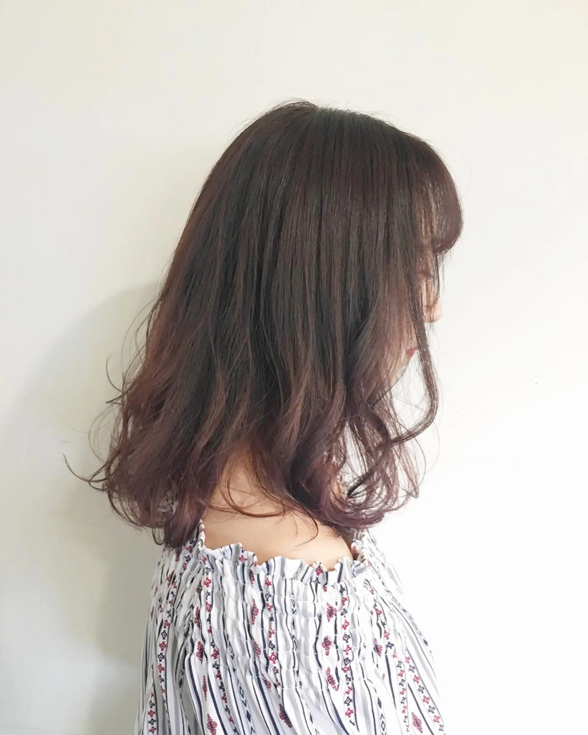 ミディアム カラー ヘアアレンジ 🌿‬ ܸAir 透明感🌱西村知佳のヘアスタイル