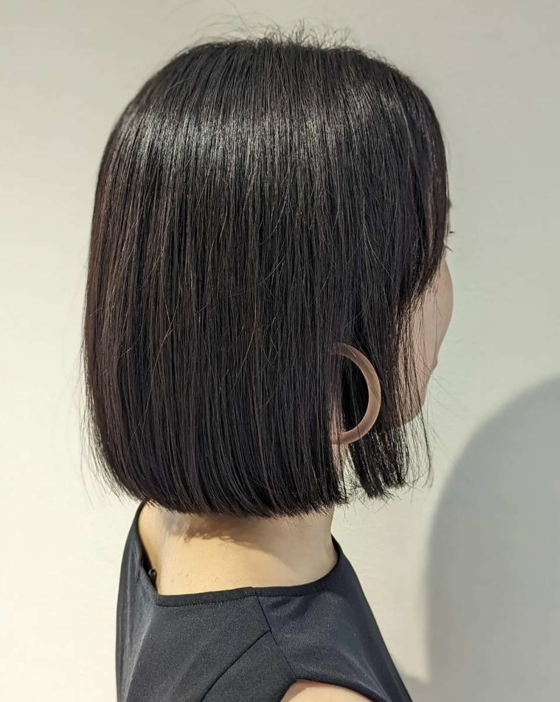 ミディアム 切りっぱなしボブ ボブ 似合わせカット カット ヘッドスパ 🌹艶髪カラー🌹 津田晴加【西荻窪】のヘアスタイル