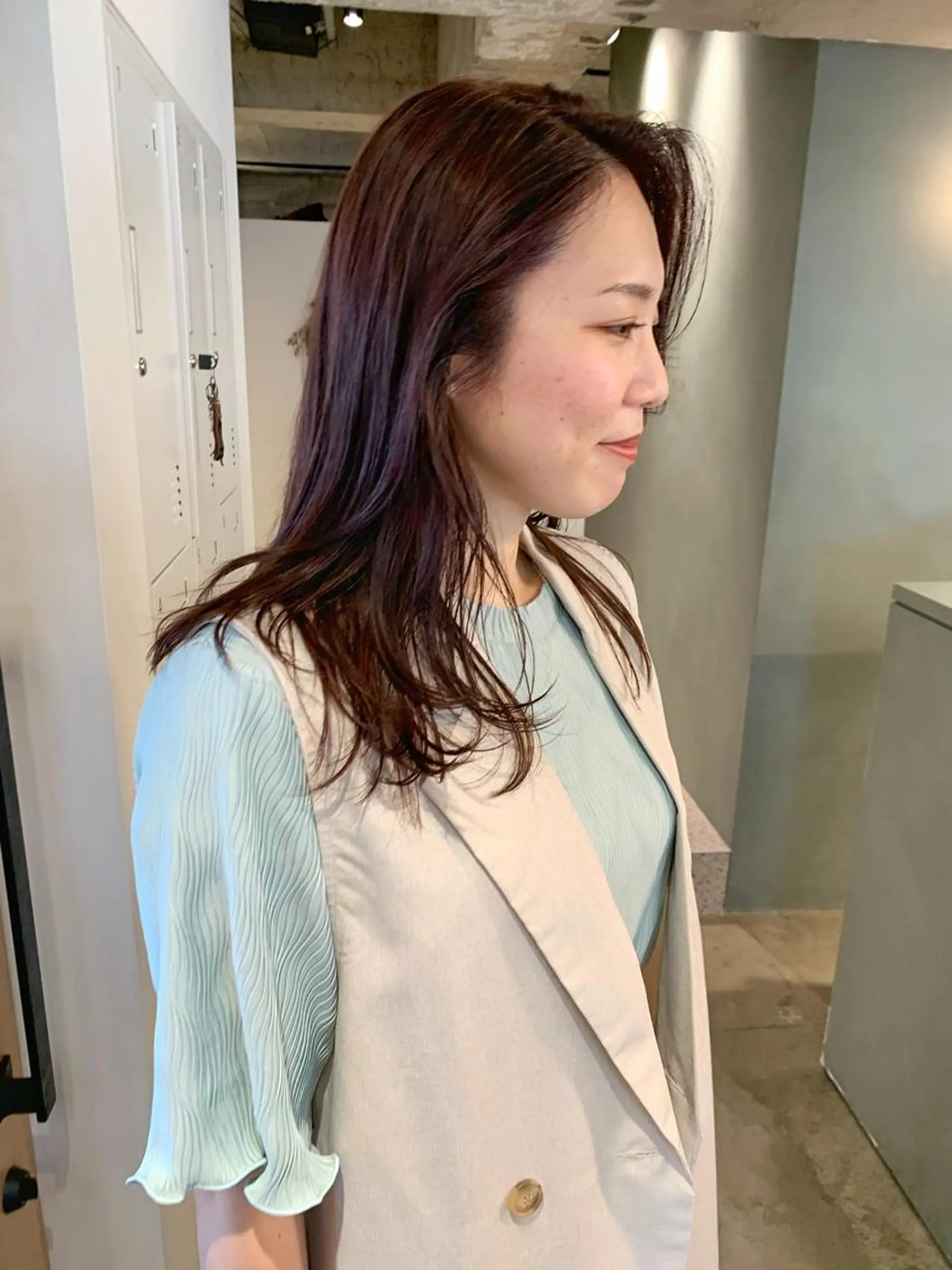 セミロング カラー ヘアカラー TONUKOA RUA下北沢店【トヌコア ルア】所属・丸山璃子 /パーマ/レイヤーのヘアスタイル