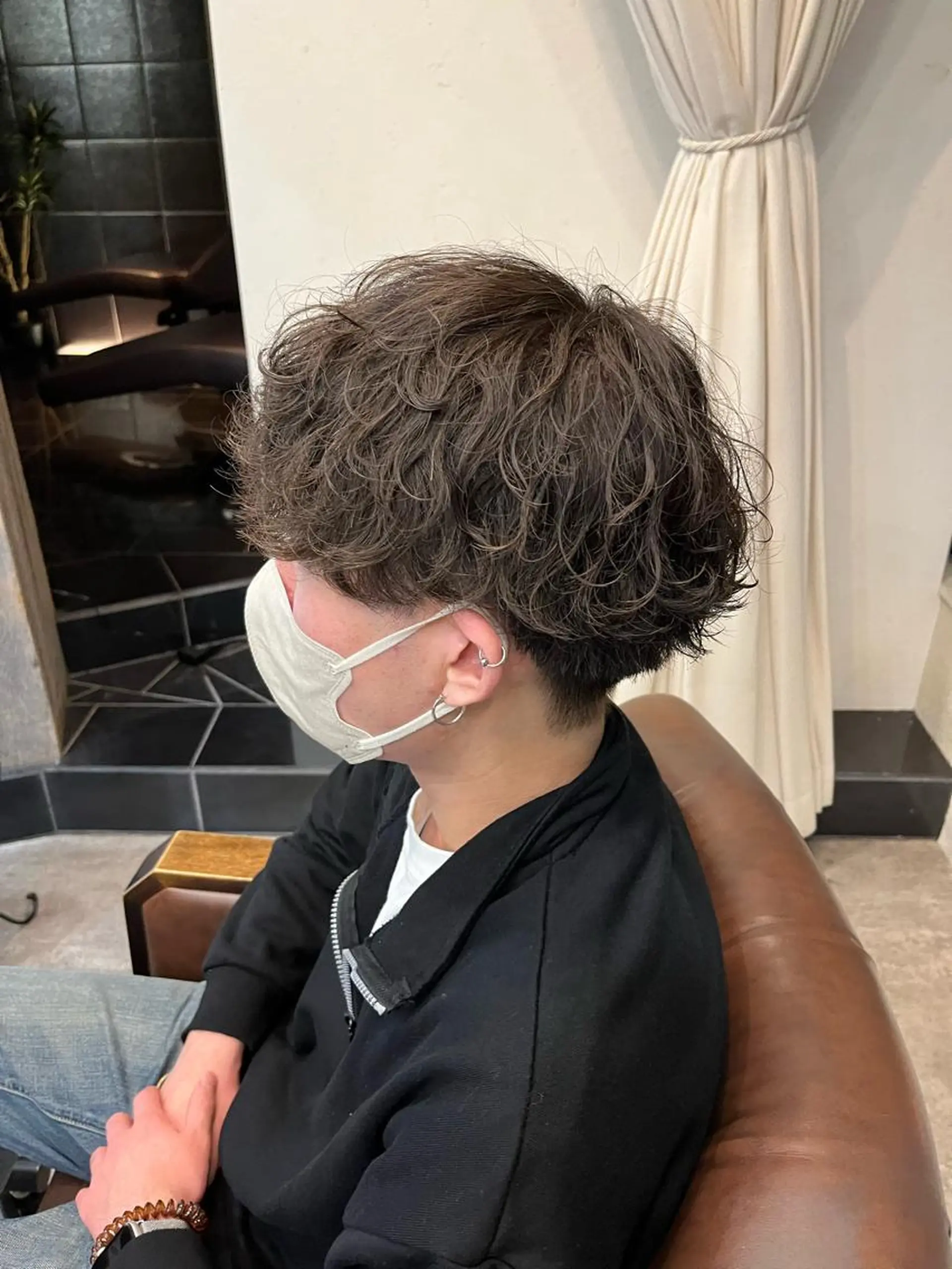 ショート カラー パーマ ヘアアレンジ メンズ カット パーマ ケイゴ【店長】 メンズパーマ特化のヘアスタイル