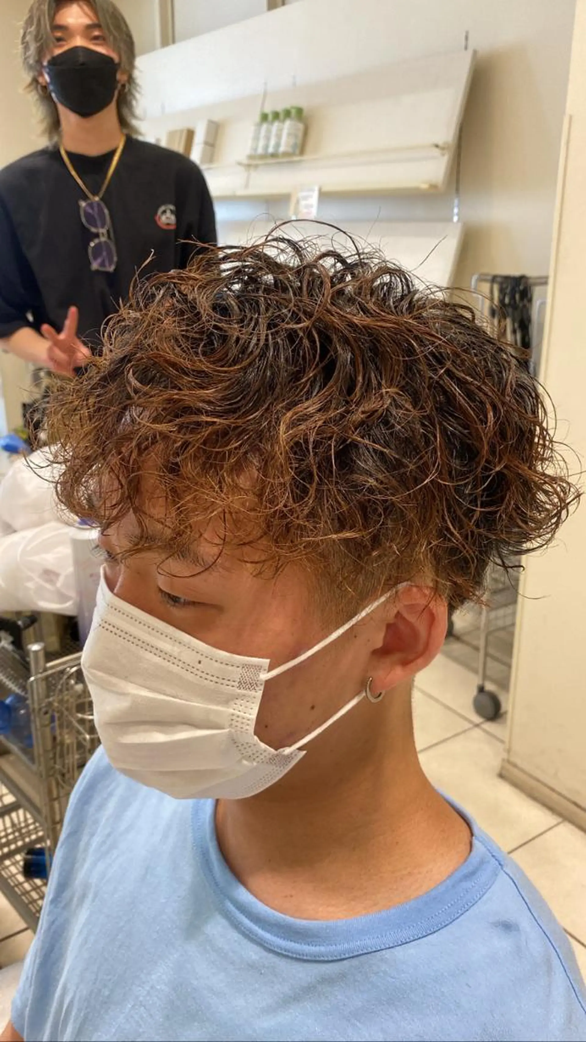 パーマ メンズ カット パーマ メンズパーマ 副店長ユウタのヘアスタイル