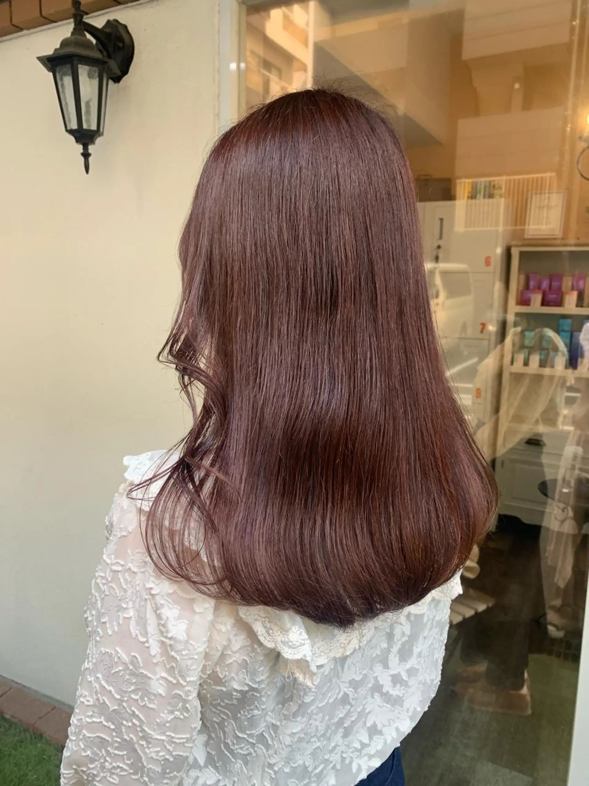 ロング カラー ブリーチ ブリーチなしカラー ヘアカラー トリートメント 田中 優衣のヘアスタイル