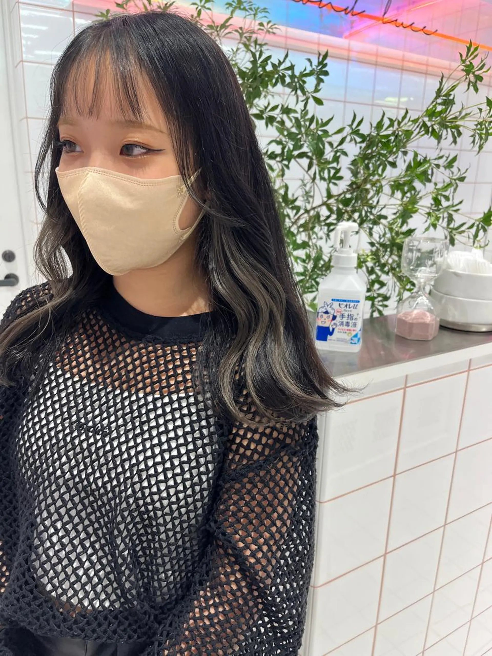 セミロング ヘアカラー トリートメント Yurina 💖透明感カラー💖のヘアスタイル