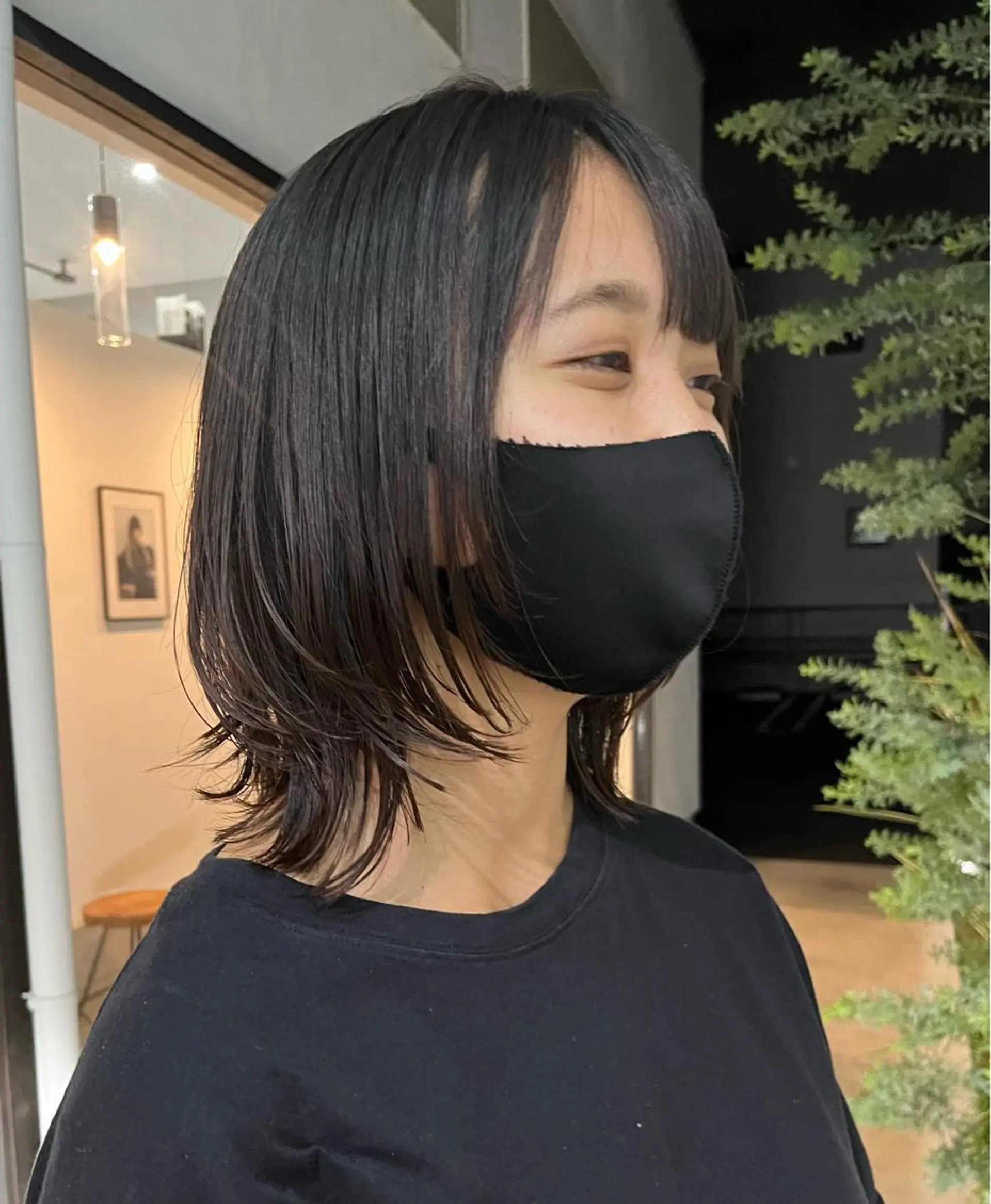 ミディアム レイヤーカット 湯川 未咲希のヘアスタイル
