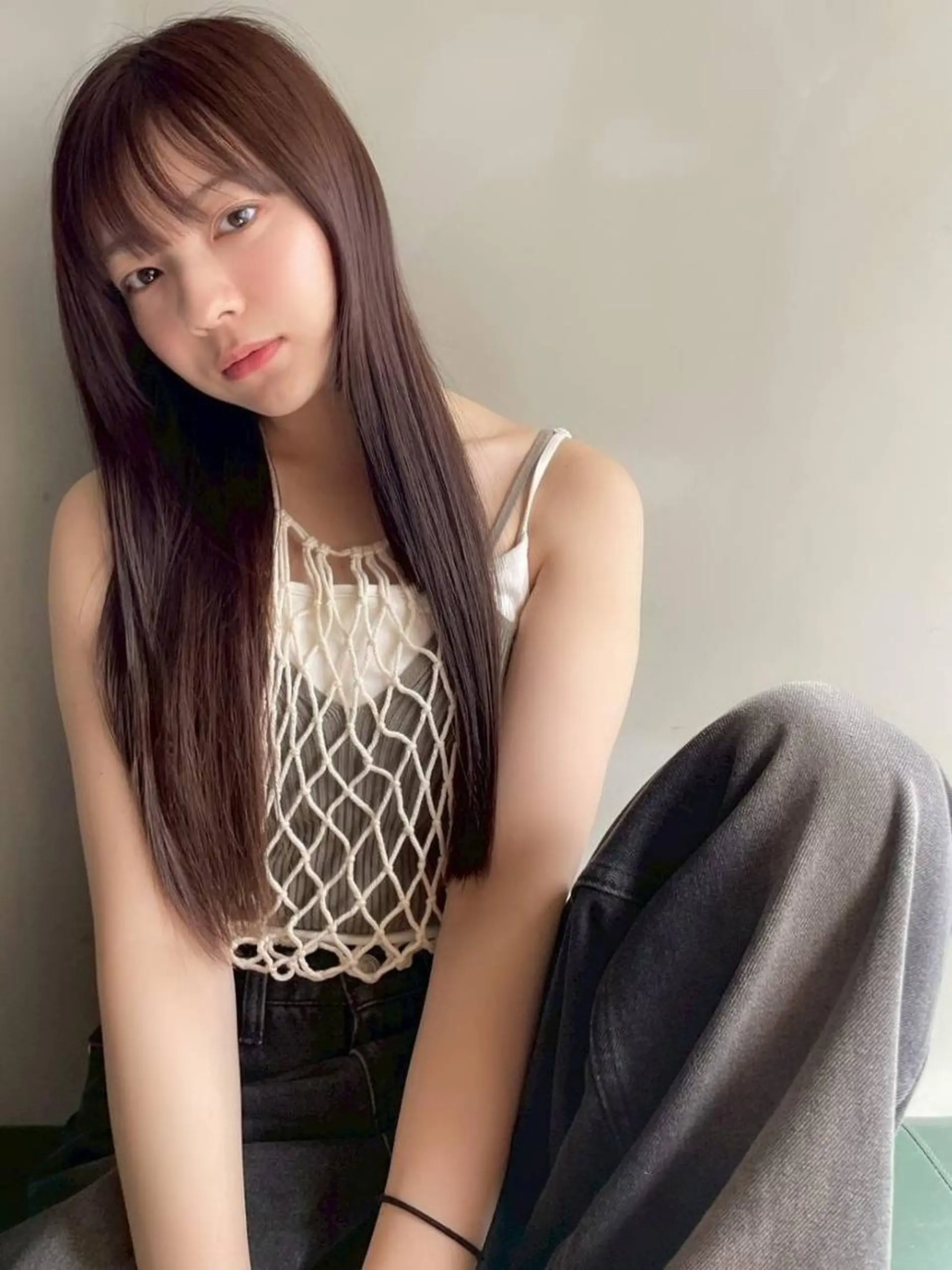 ロング レイヤー/暖色カラー /似合わせ/Moeのヘアスタイル