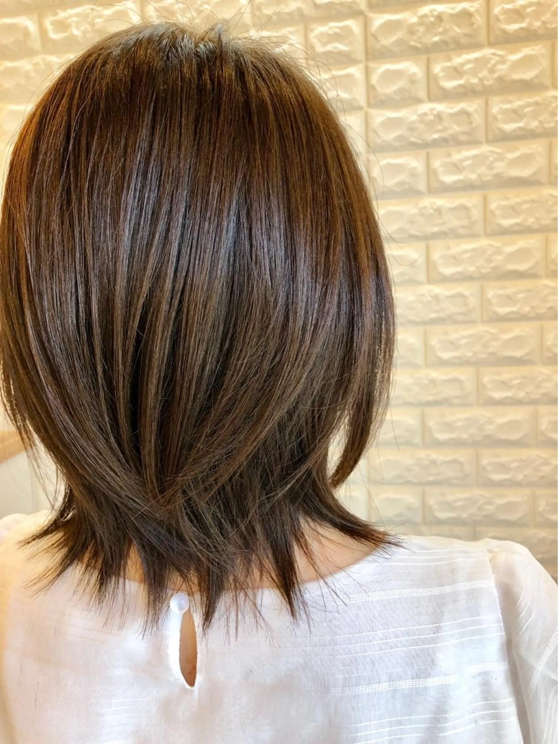 ミディアム ぐらんぐりーん 藤中のヘアスタイル