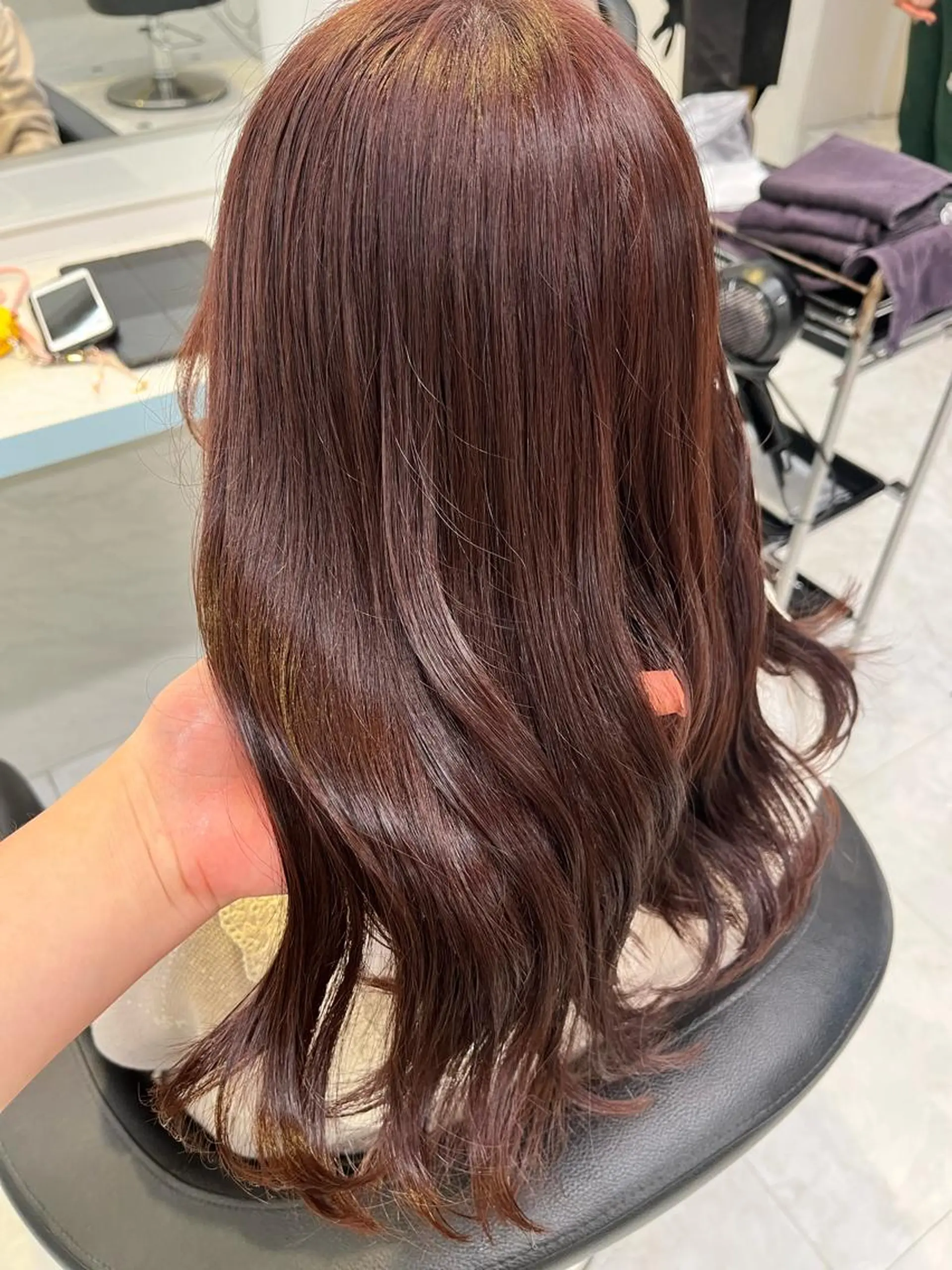 ミディアム カラー ヘアアレンジ 愛されカラー🩷 はるなのヘアスタイル