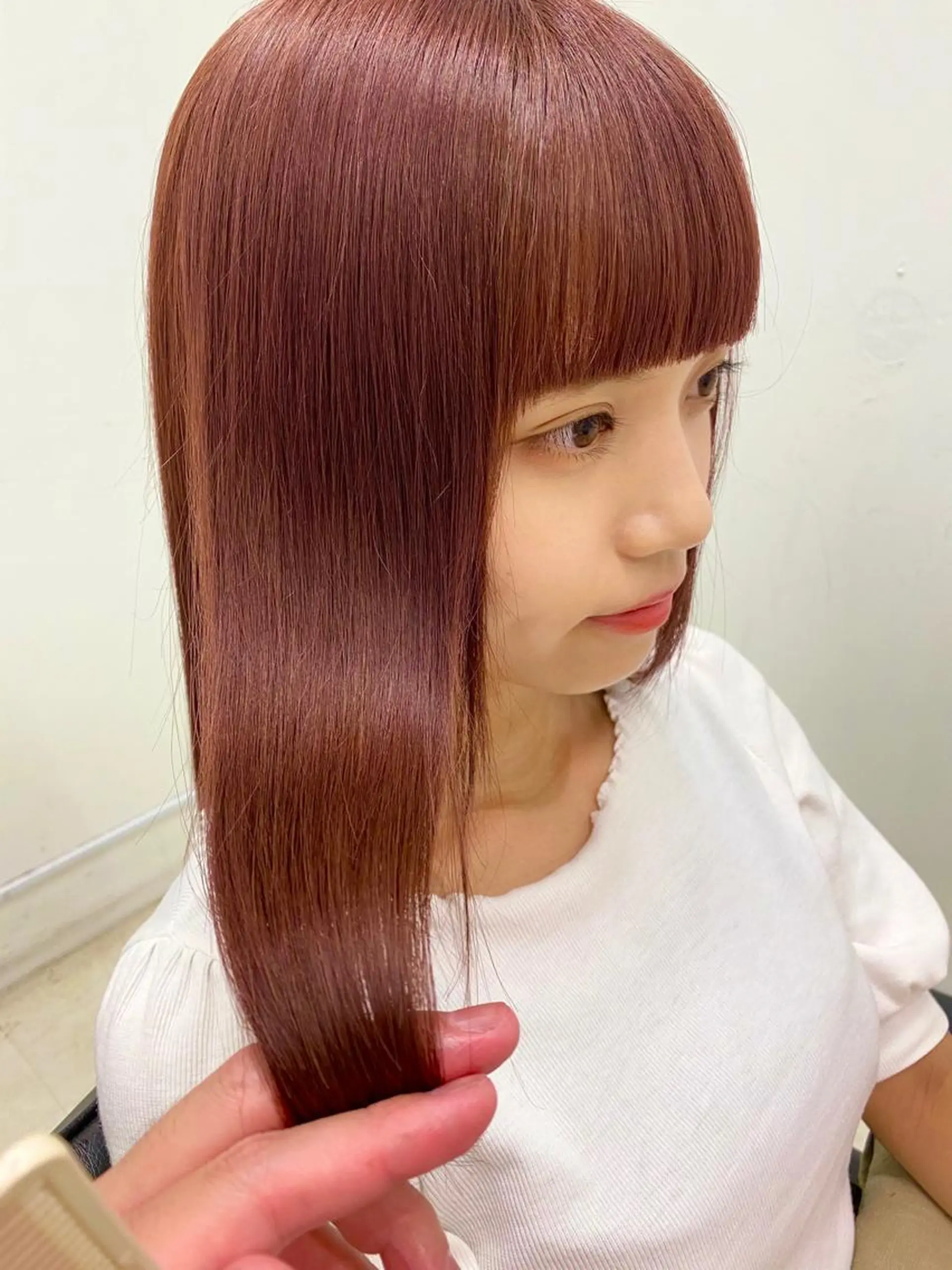 ミディアム カラー ラベンダーカラー ラベンダーピンク ピンクカラー トリートメント ヘアカラー トリートメント 似合わせ専門美容師 なかじまのヘアスタイル