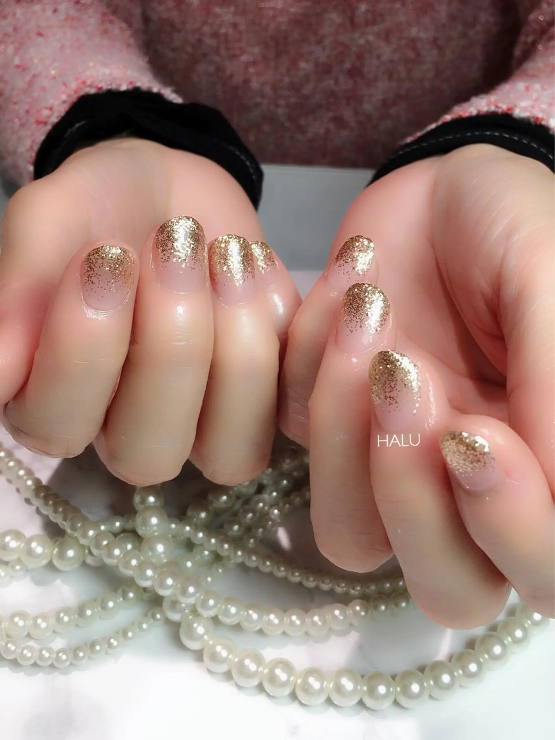 ネイル ゴールド HALU ハルのネイルデザイン