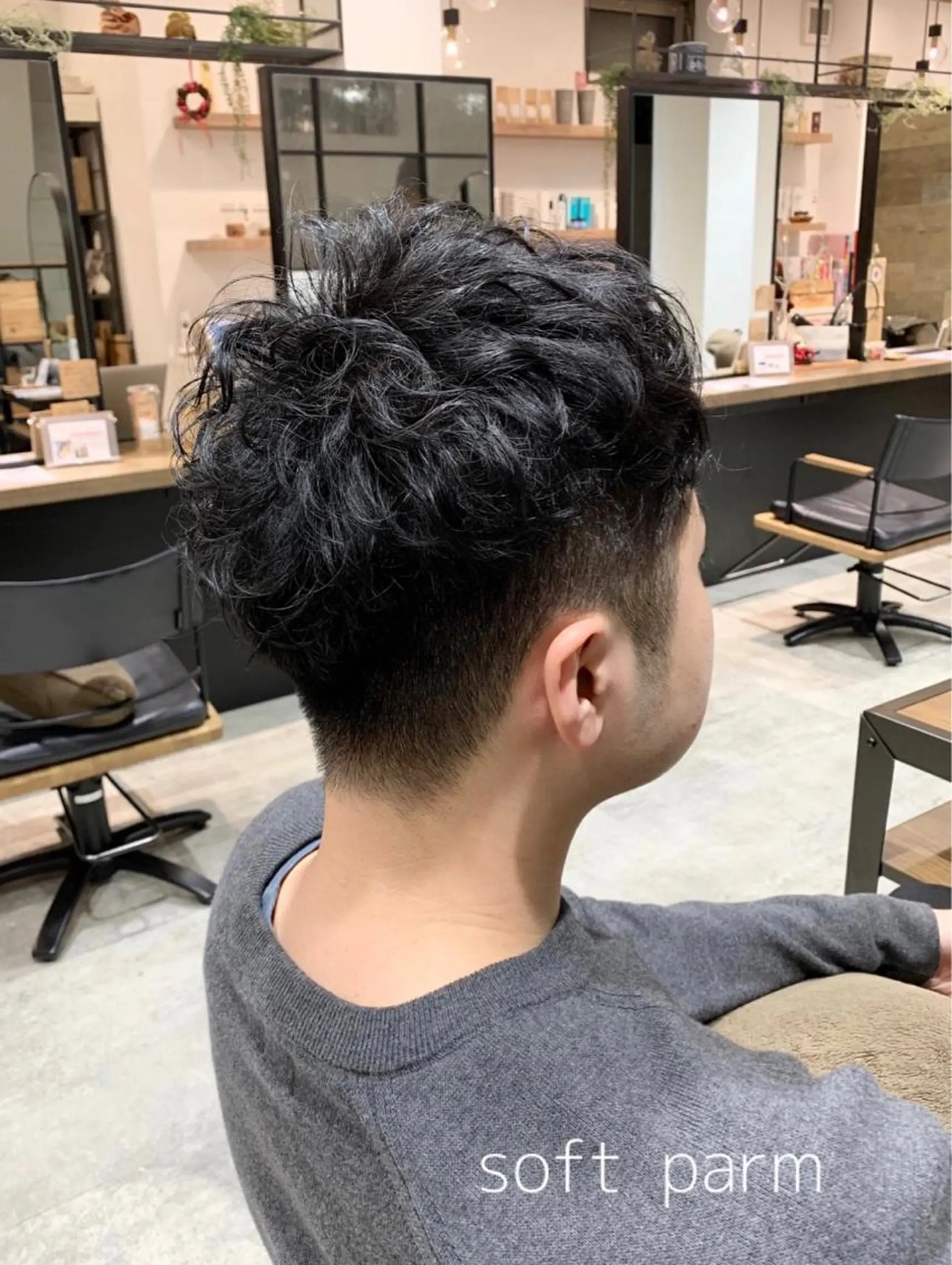 ショート パーマ メンズ メンズパーマ カット パーマ 似合わせレイヤー/ 美髪縮毛矯正/ミナエのヘアスタイル