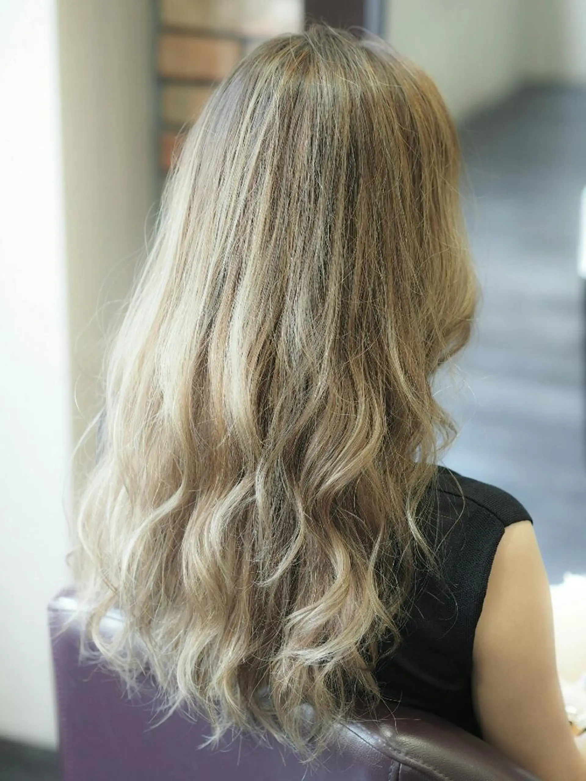 セミロング ロング カラー 辻 竜也　のヘアスタイル