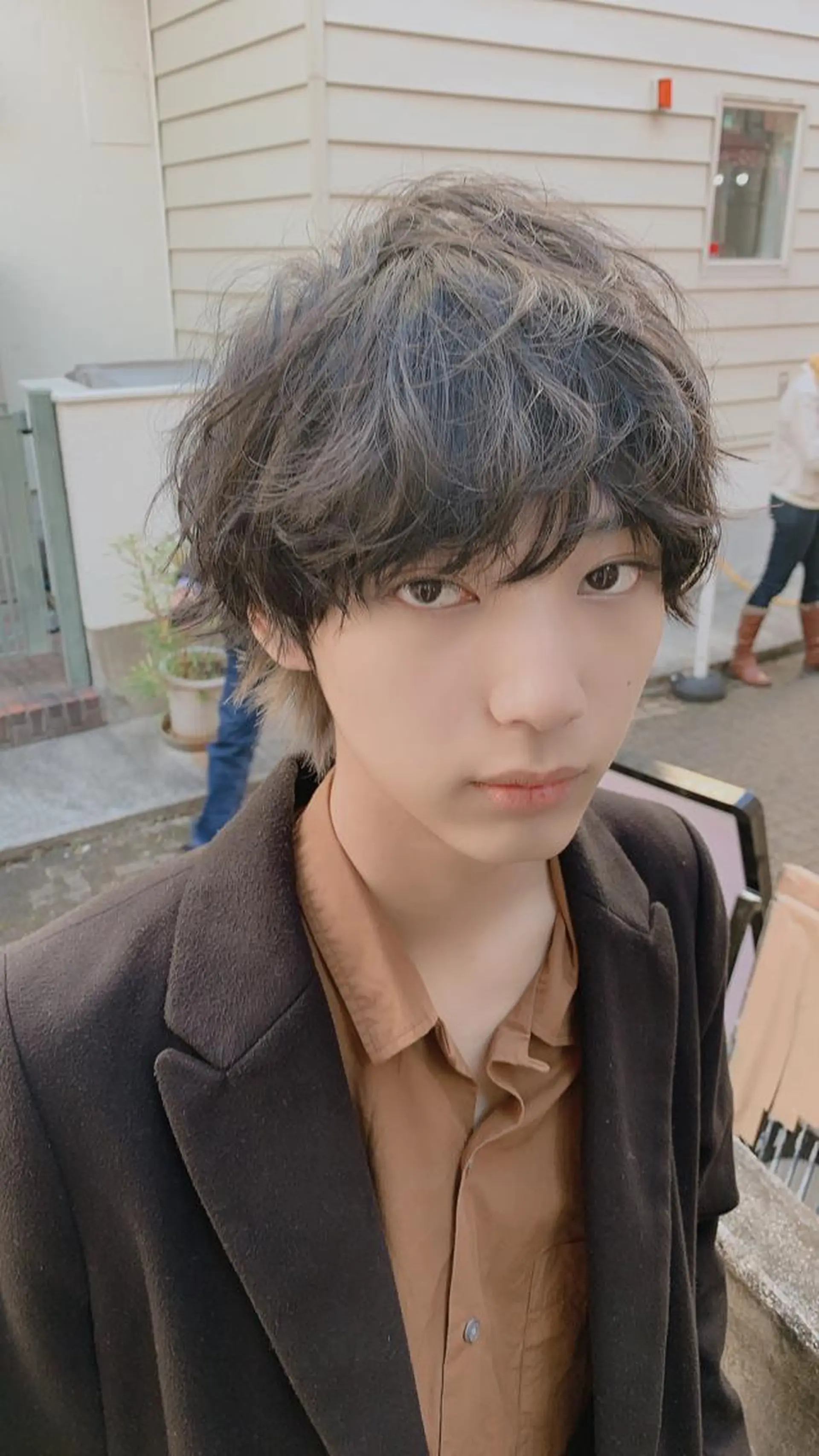 ショート パーマ メンズ メンズパーマ カット パーマ nico  原宿所属・nico【代表】 市川　拓也のヘアスタイル