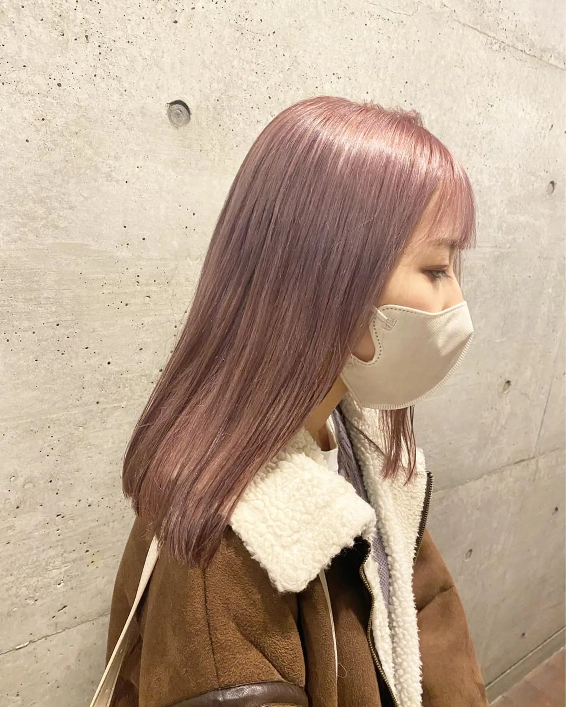 セミロング カラー ブリーチ カット ヘアカラー トリートメント 後藤紗英/髪質改善 /オリーブベージュのヘアスタイル