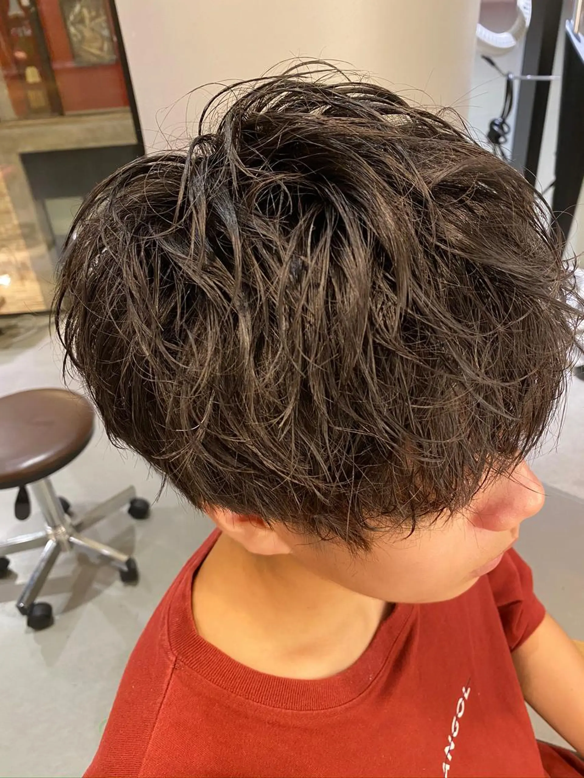 ショート カラー メンズ カット ヘアカラー トリートメント 梅田茶屋町メンズ 専門美容師 山元一平のヘアスタイル