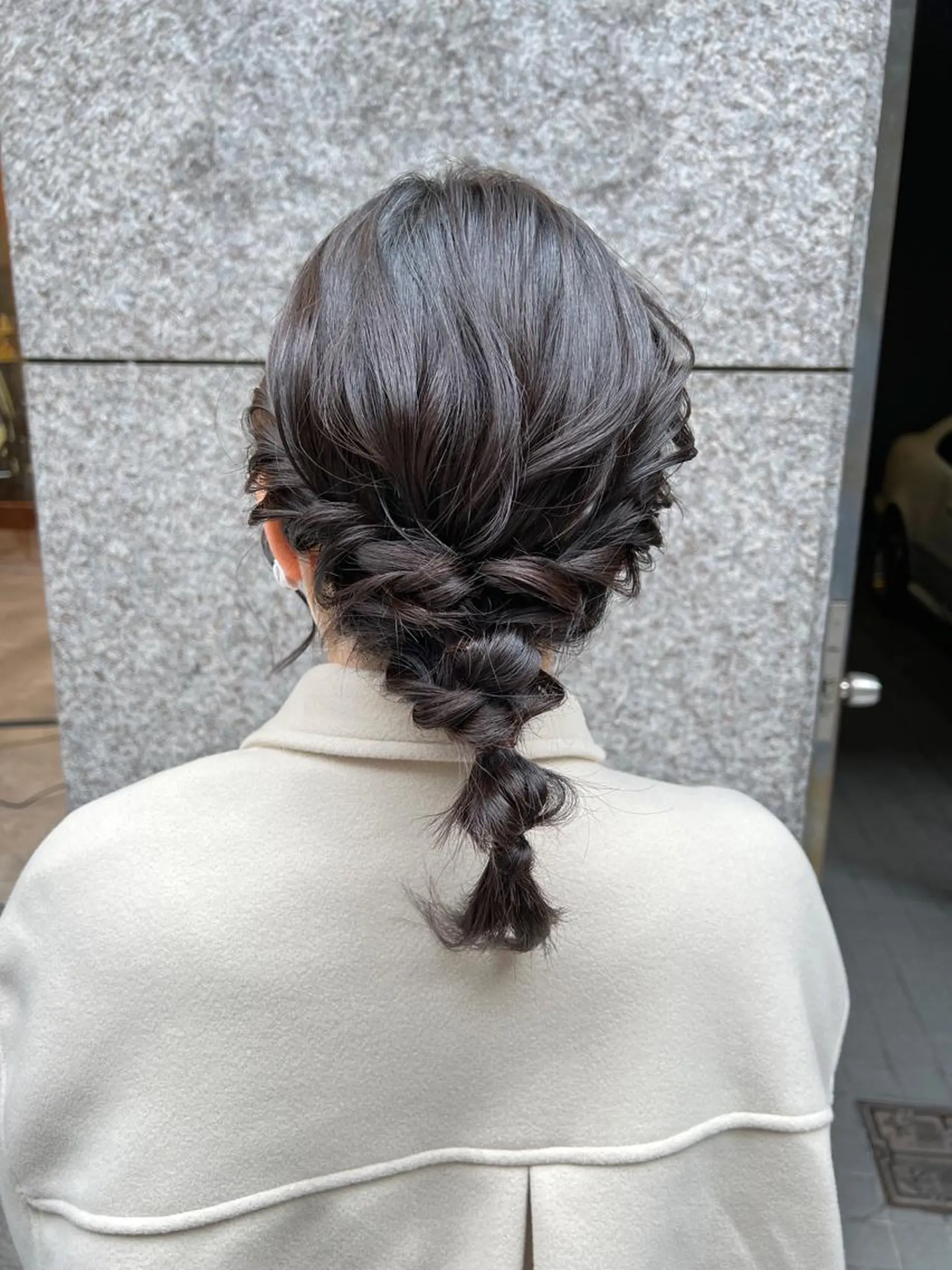 セミロング ヘアアレンジ ヘアセット THINK SHOP sakiのヘアスタイル