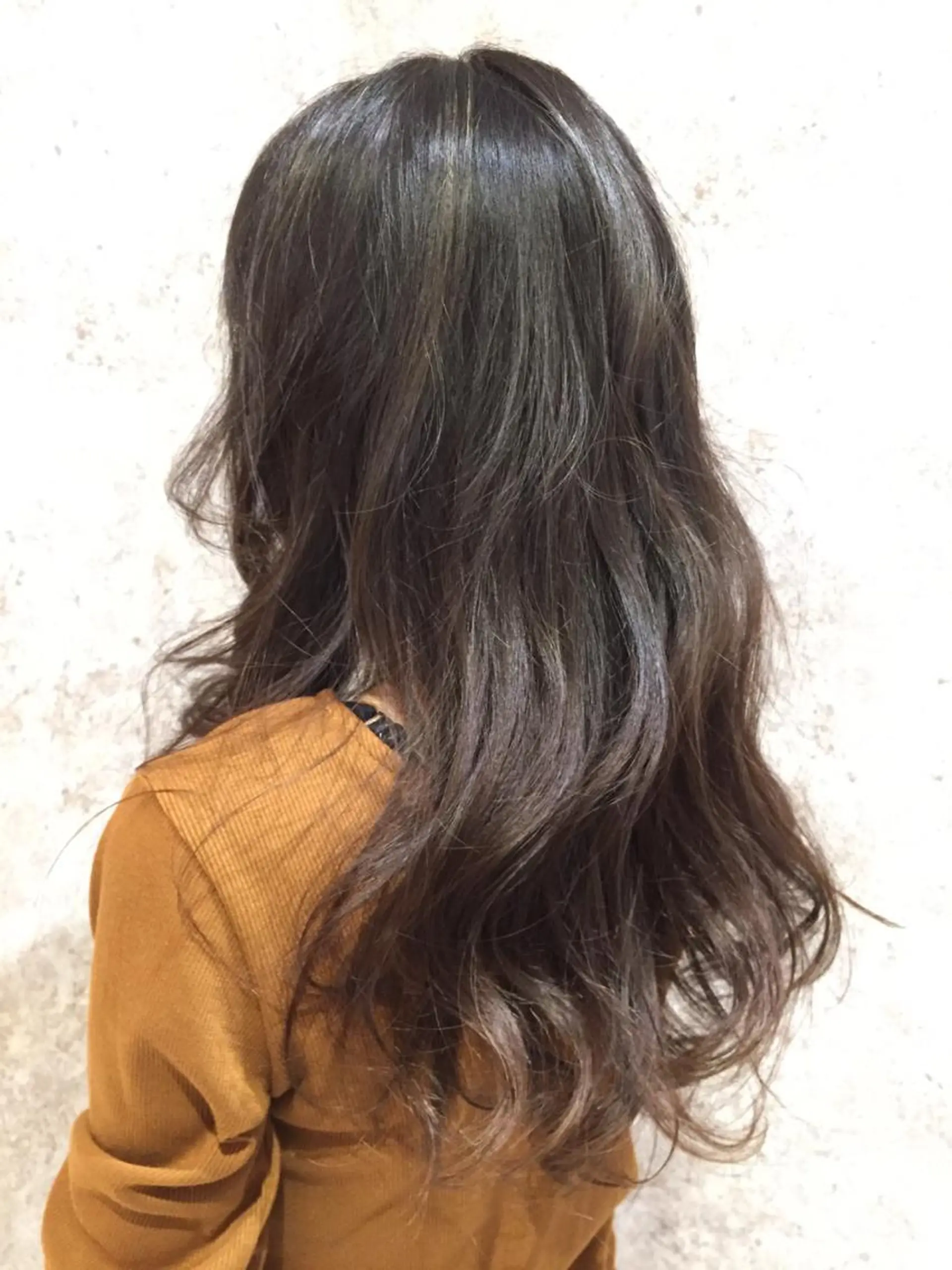 ロング カラー 杉田 一浩のヘアスタイル