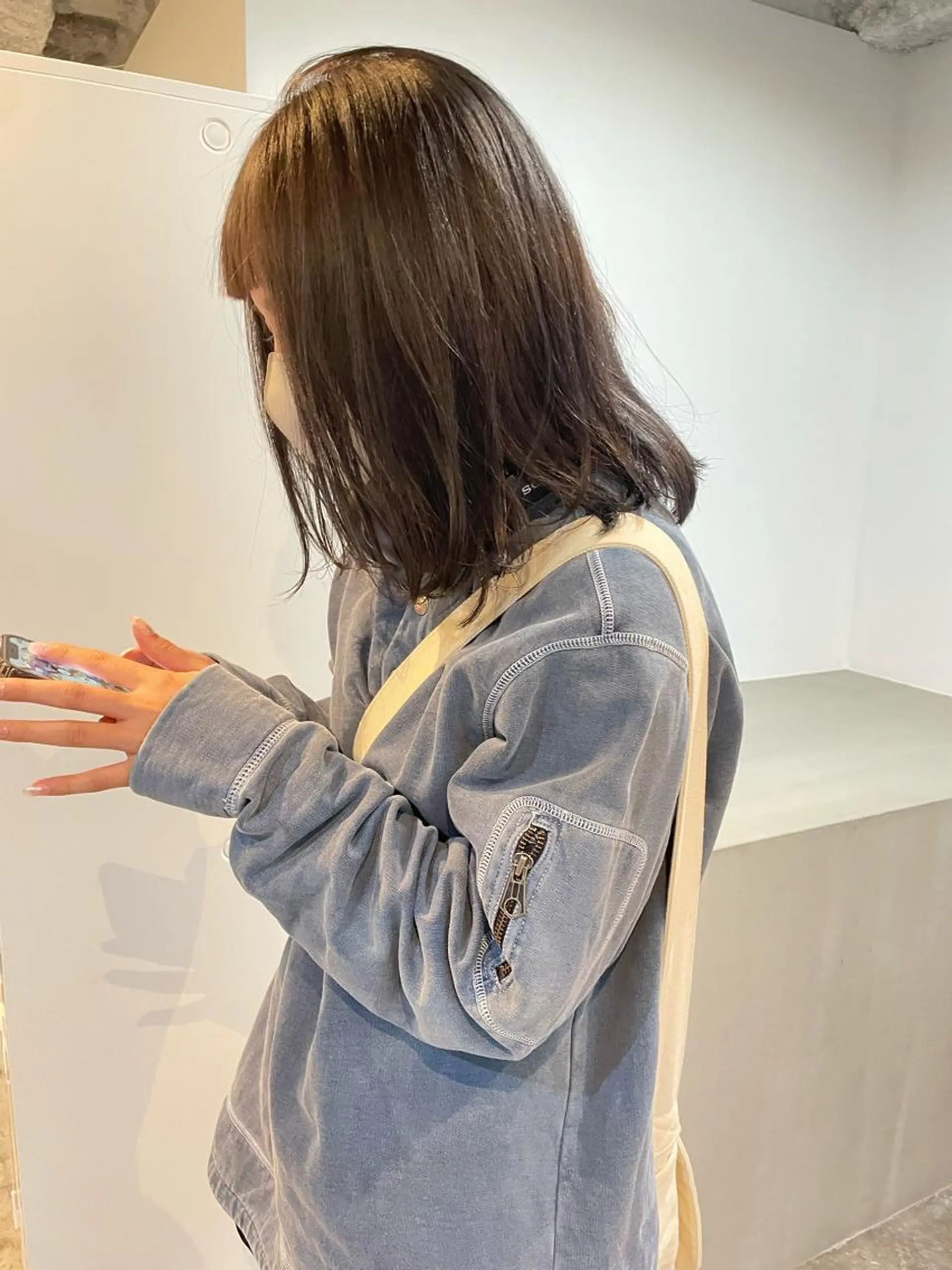 ミディアム カラー アッシュ アッシュグレー アッシュグレージュ ブリーチ 透明感カラー カット ヘアカラー トリートメント 中目黒🌼 🌼ハナのヘアスタイル