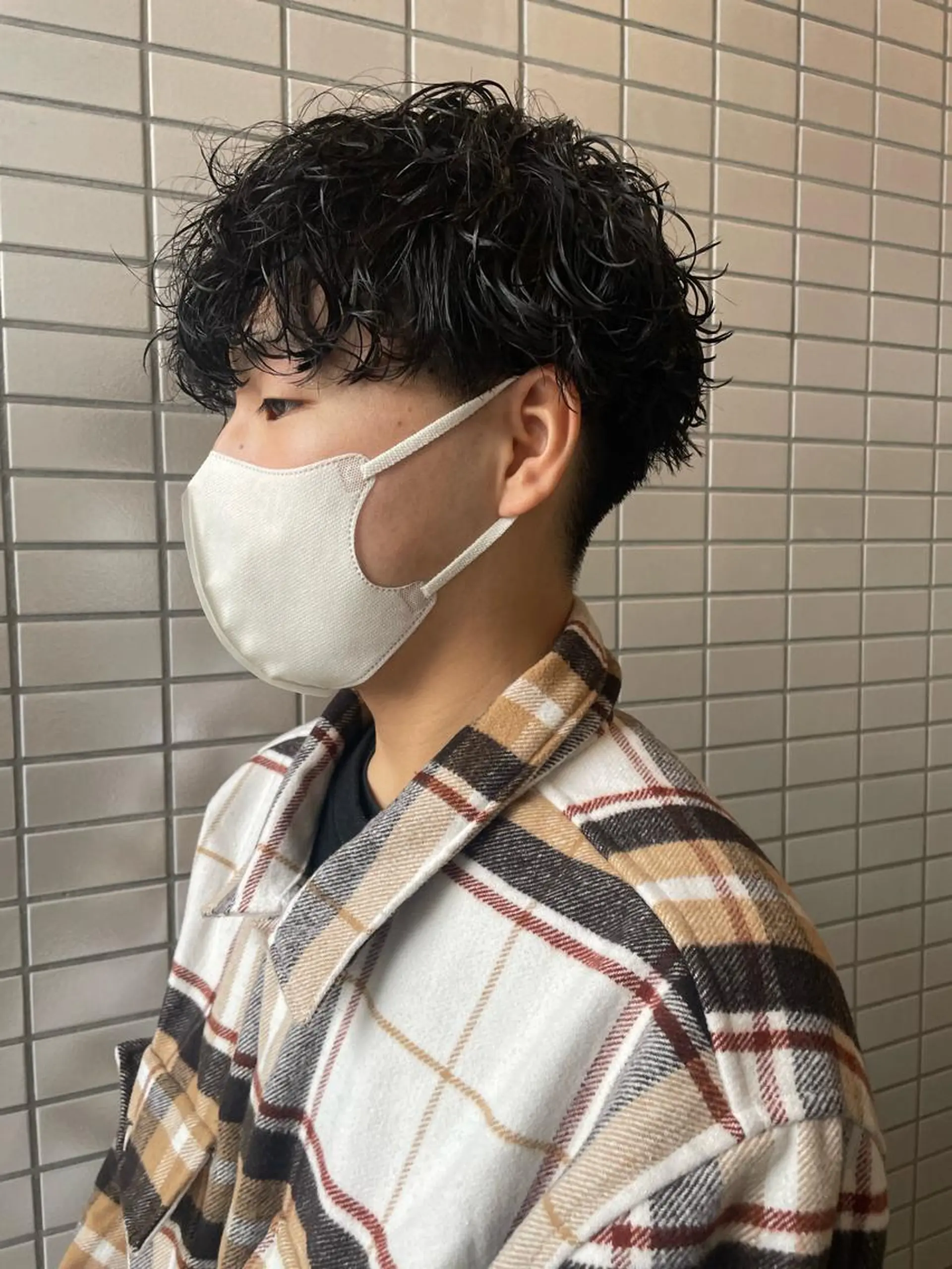 パーマ メンズ カット パーマ 大阪メンズ 美容師井上智博のヘアスタイル