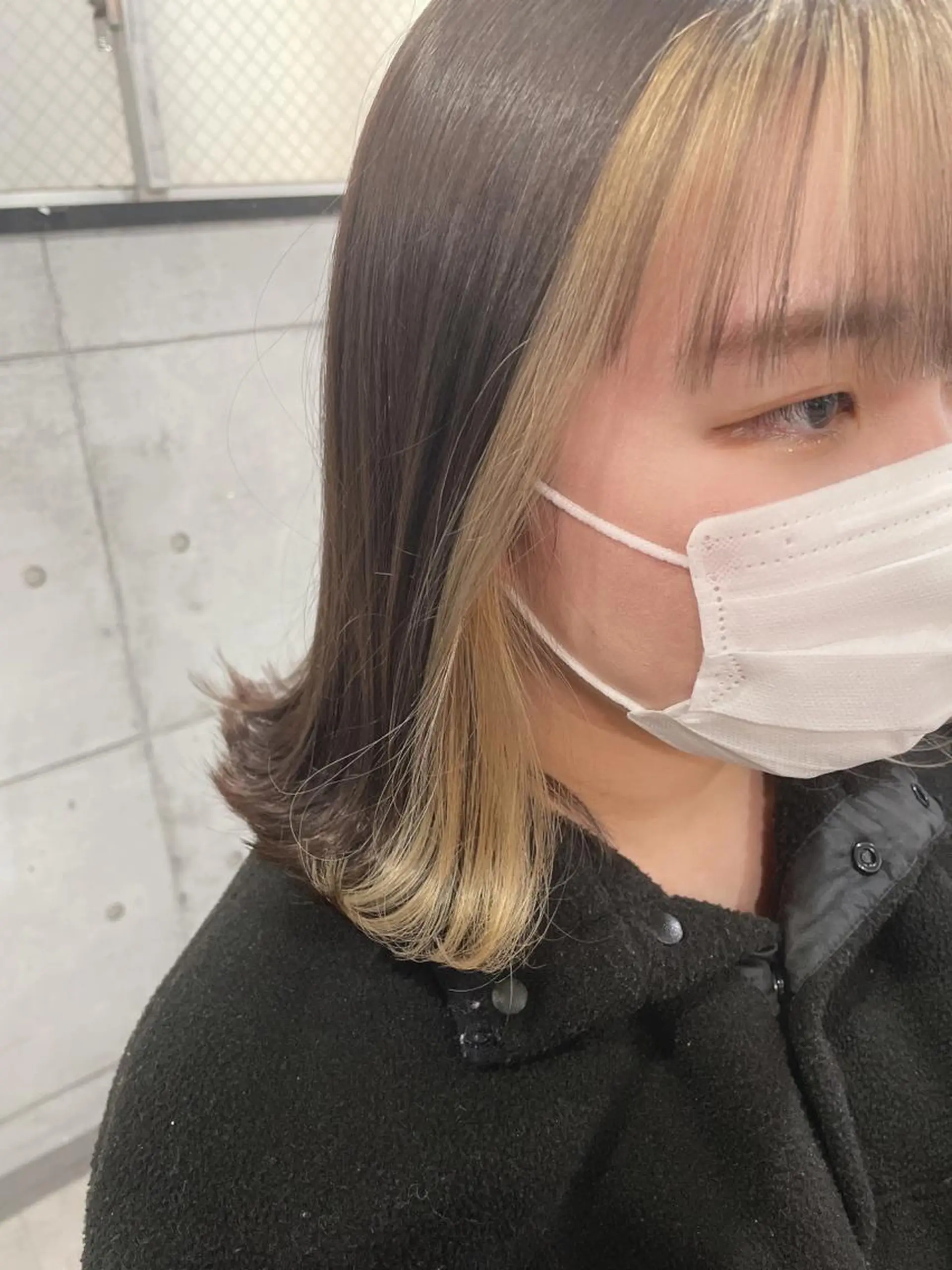 ミディアム カット ヘアカラー トリートメント ヘアセット 髪質改善色素改善特化 keiのヘアスタイル