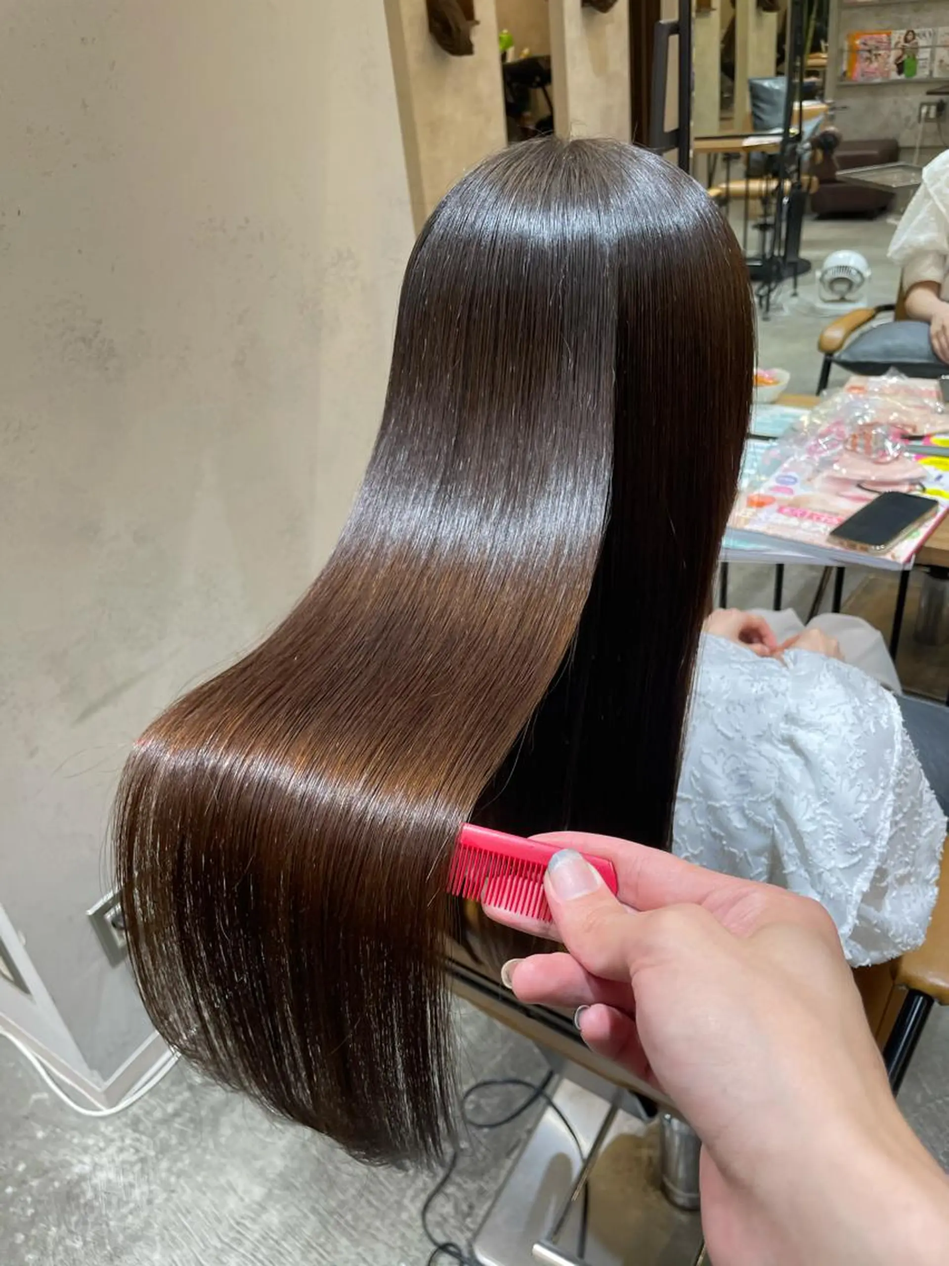 ロング 髪質改善 カット 縮毛矯正 ♦️モテ髪創作者 SUGA♦️のヘアスタイル