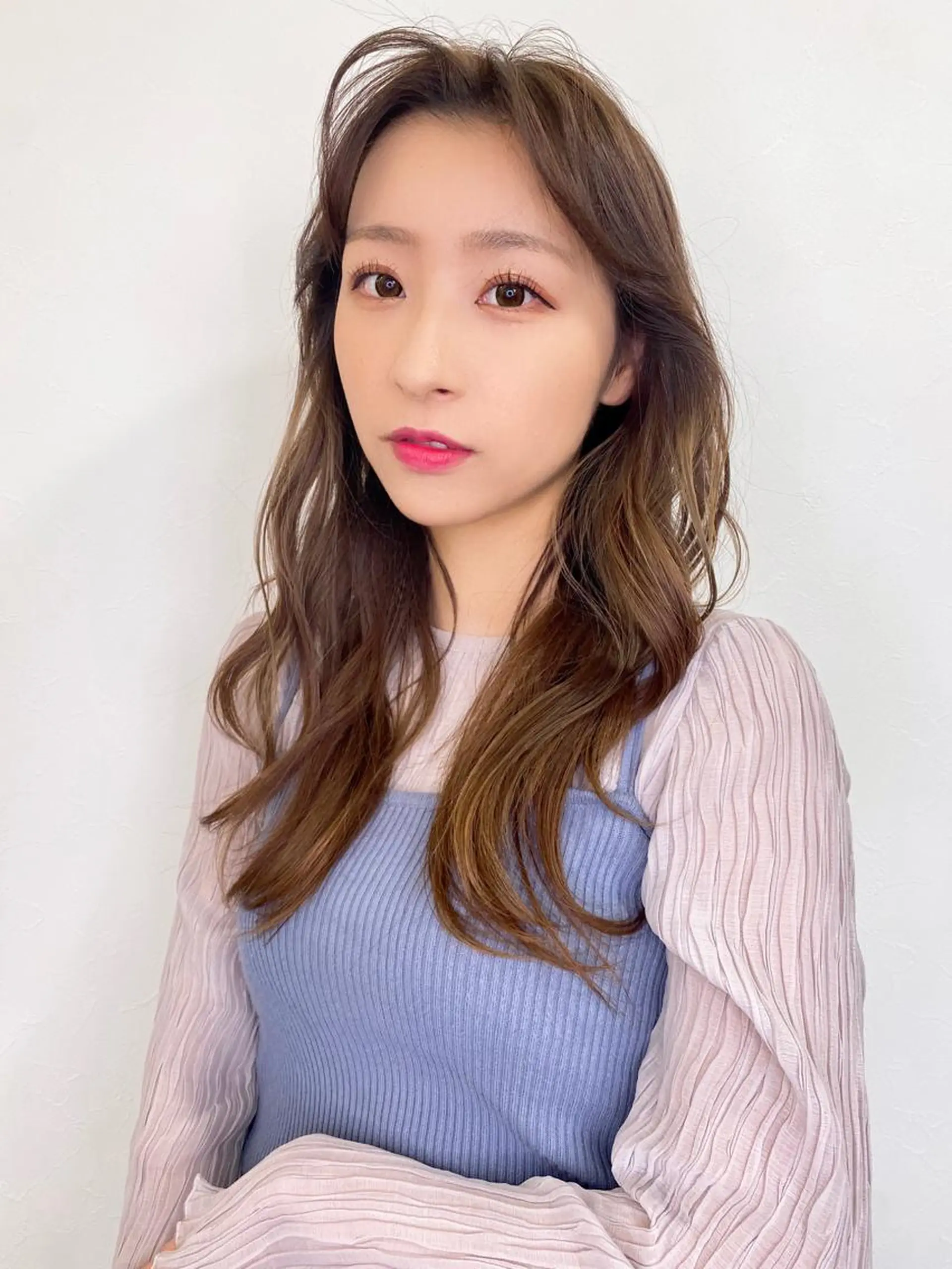 セミロング レイヤー/顔周り 田山　穂波のヘアスタイル