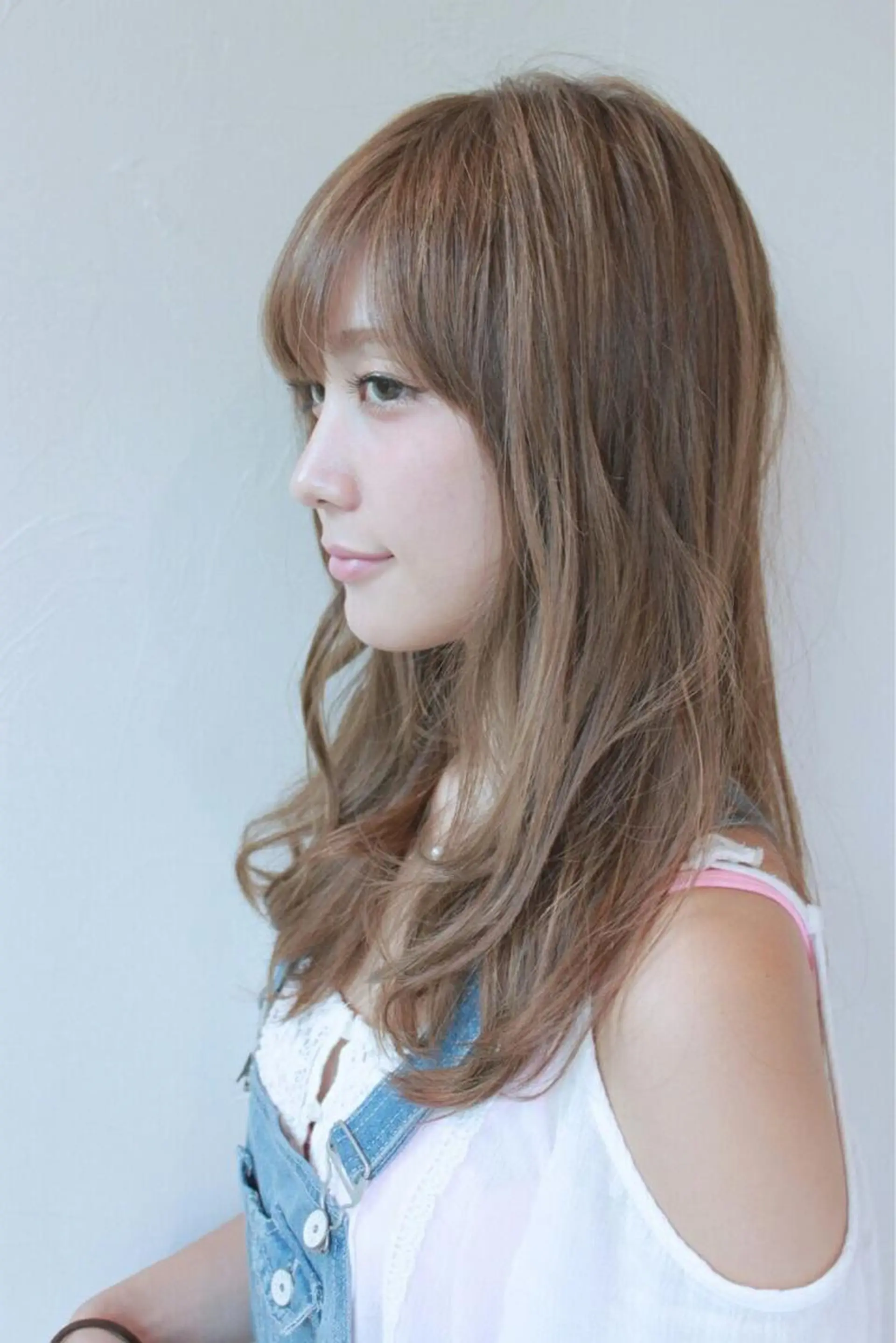 セミロング ロング カラー パーマ 佐々木 政徳のヘアスタイル