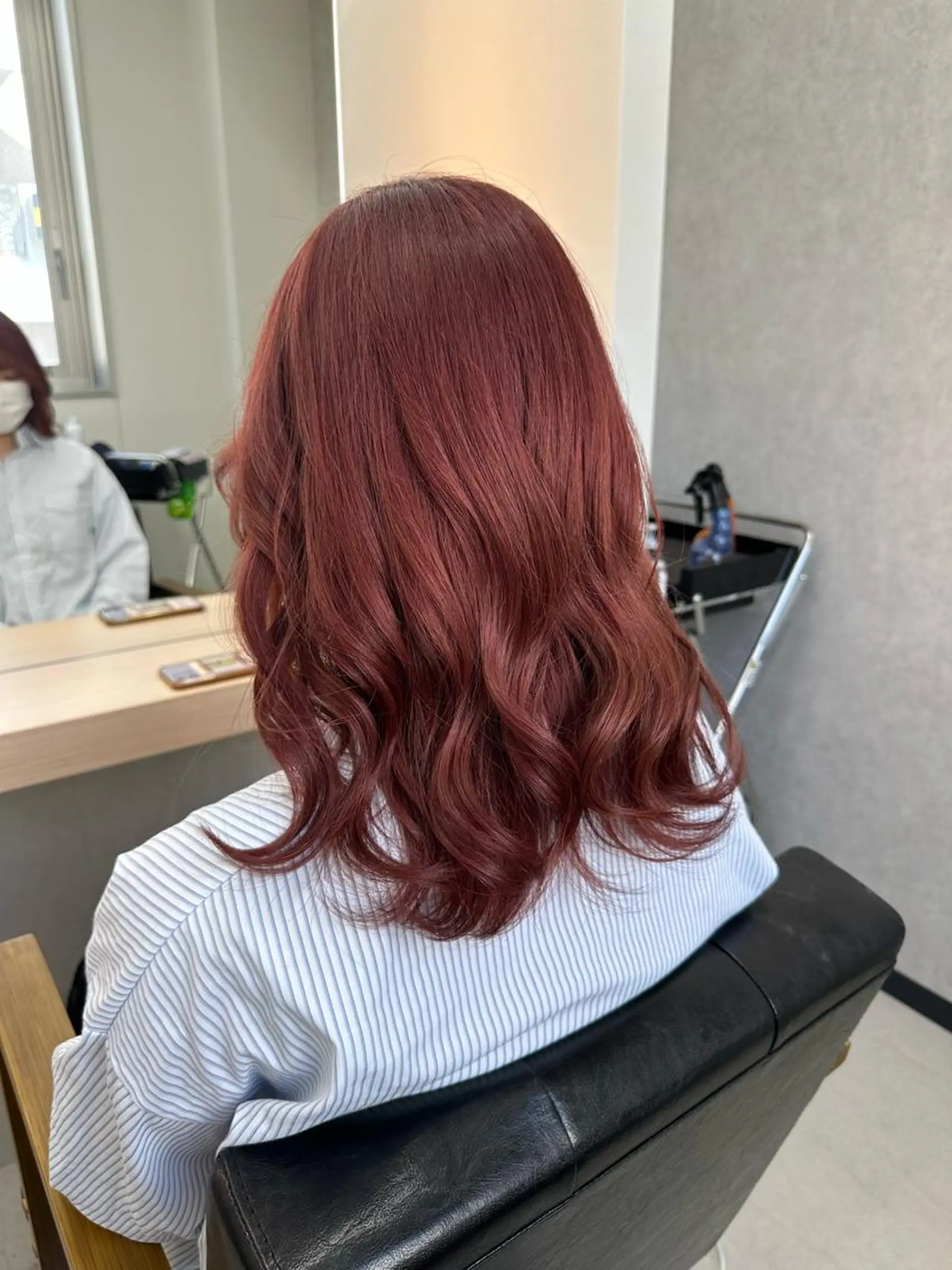ミディアム カラー カシス ピンクカラー カット ヘアカラー トリートメント 𝐑𝐲𝐮𝐤𝐢 【店長】ALEAPのヘアスタイル