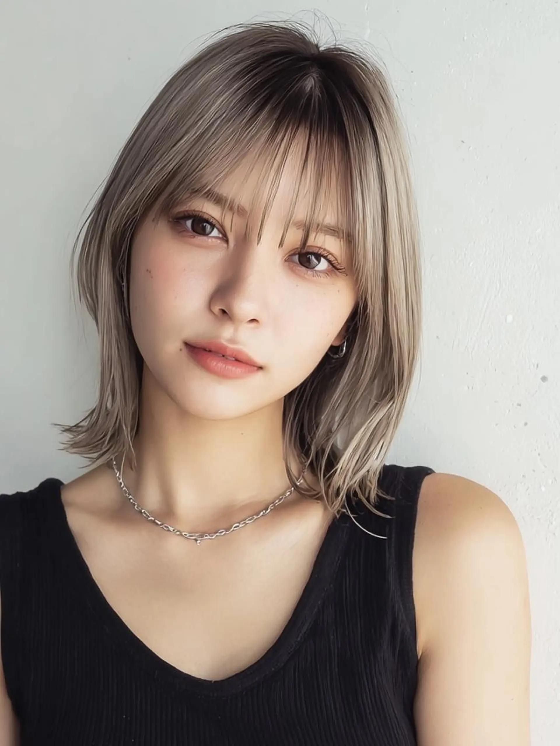 ミディアム ヘアカラー ❄️透明感カラー❄️ メンズ✂️TOWAのヘアスタイル
