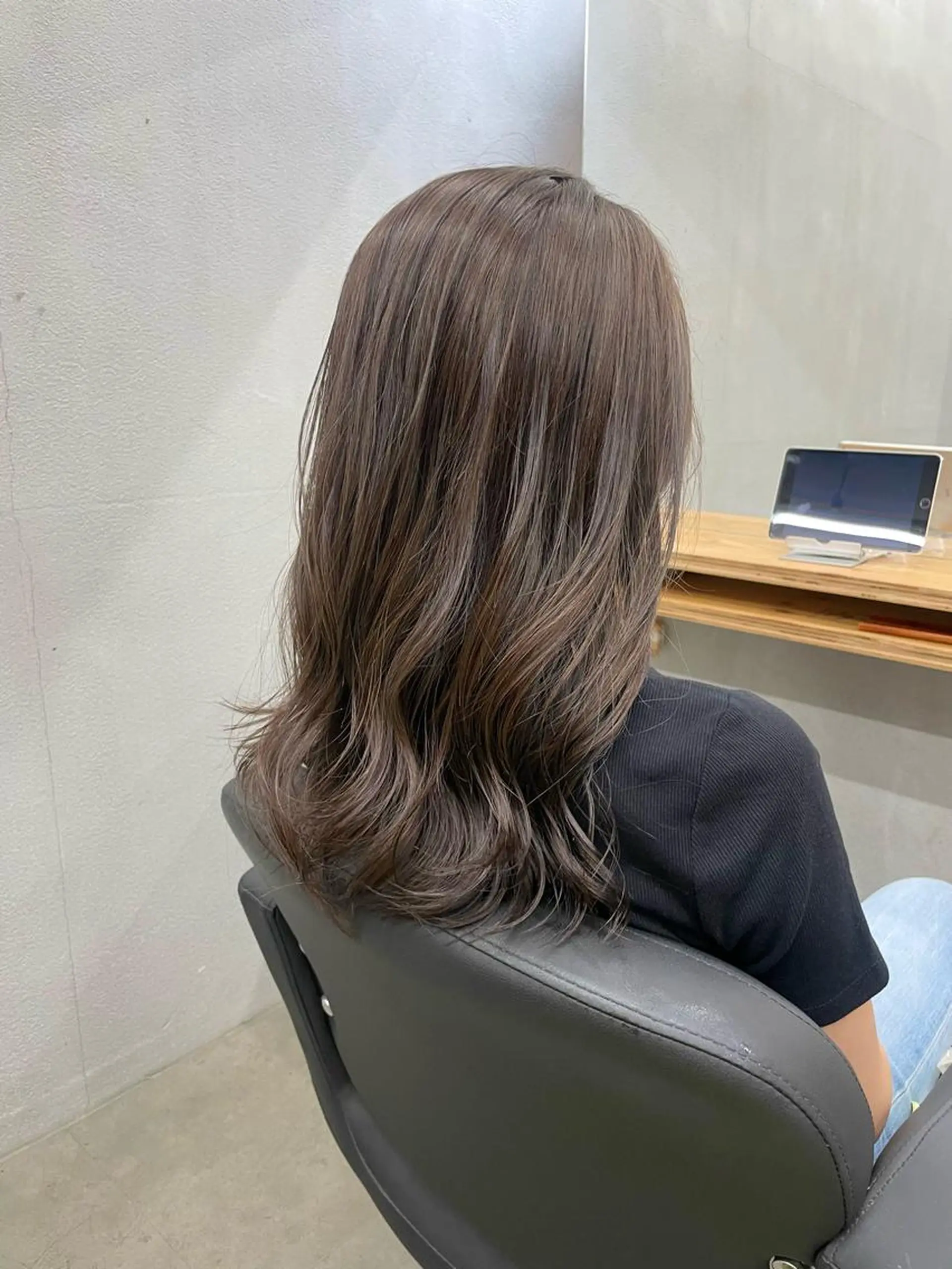 セミロング カット ヘアカラー トリートメント ひより ／novusのヘアスタイル