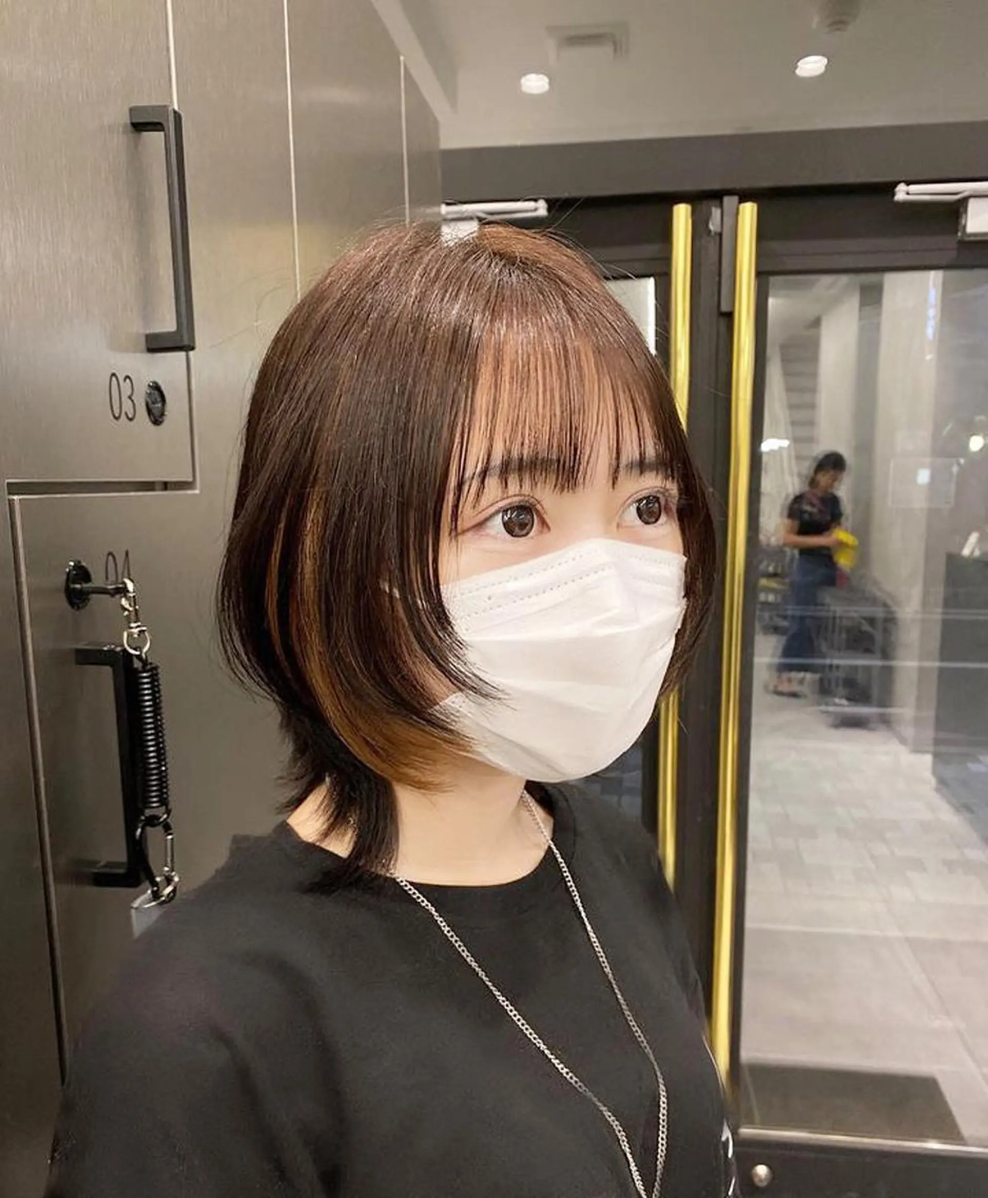 ショート カラー レイヤー/艶カラー /韓国ヘア/高松のヘアスタイル