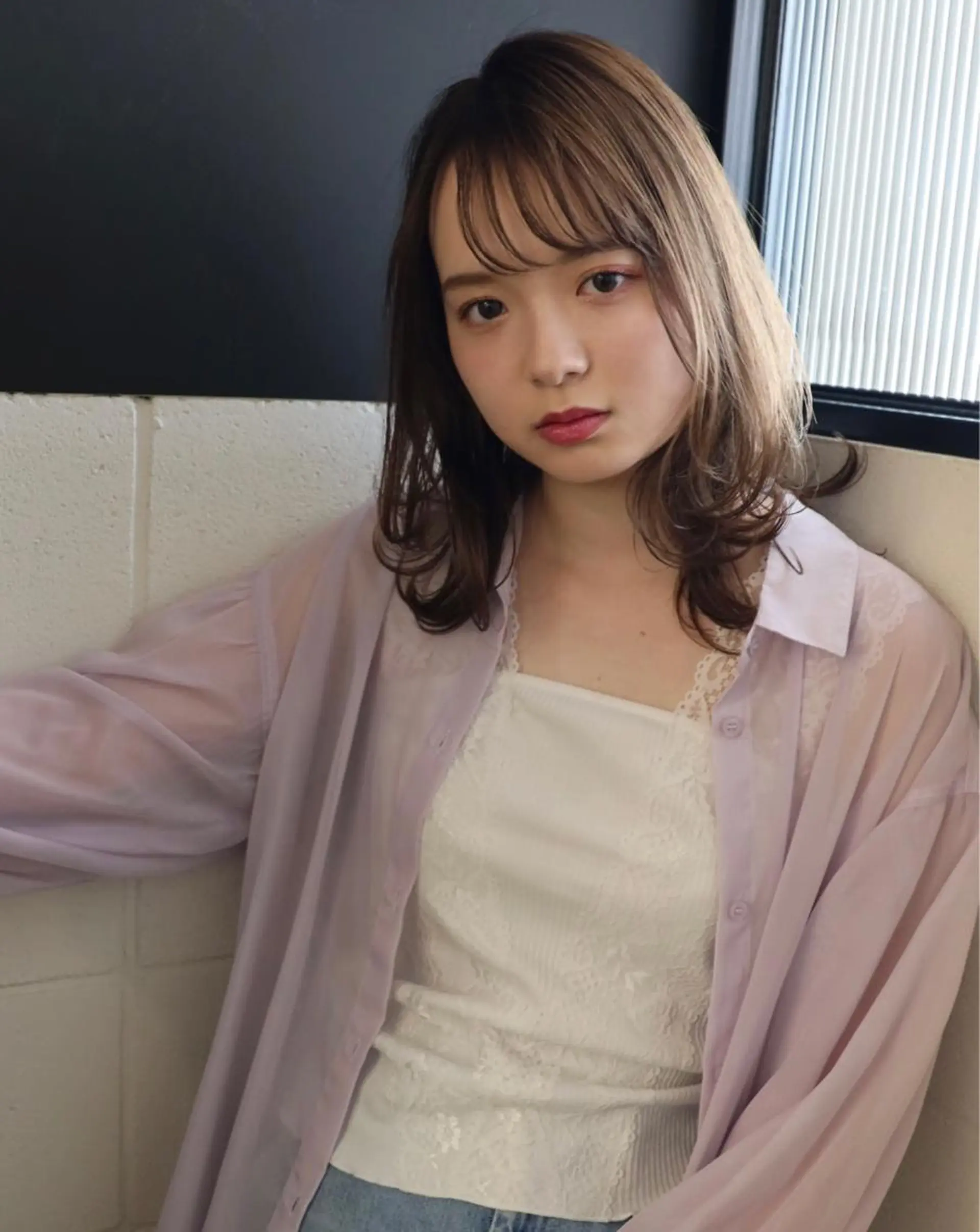 ミディアム irwi所属・Ebihara Satomiのヘアスタイル