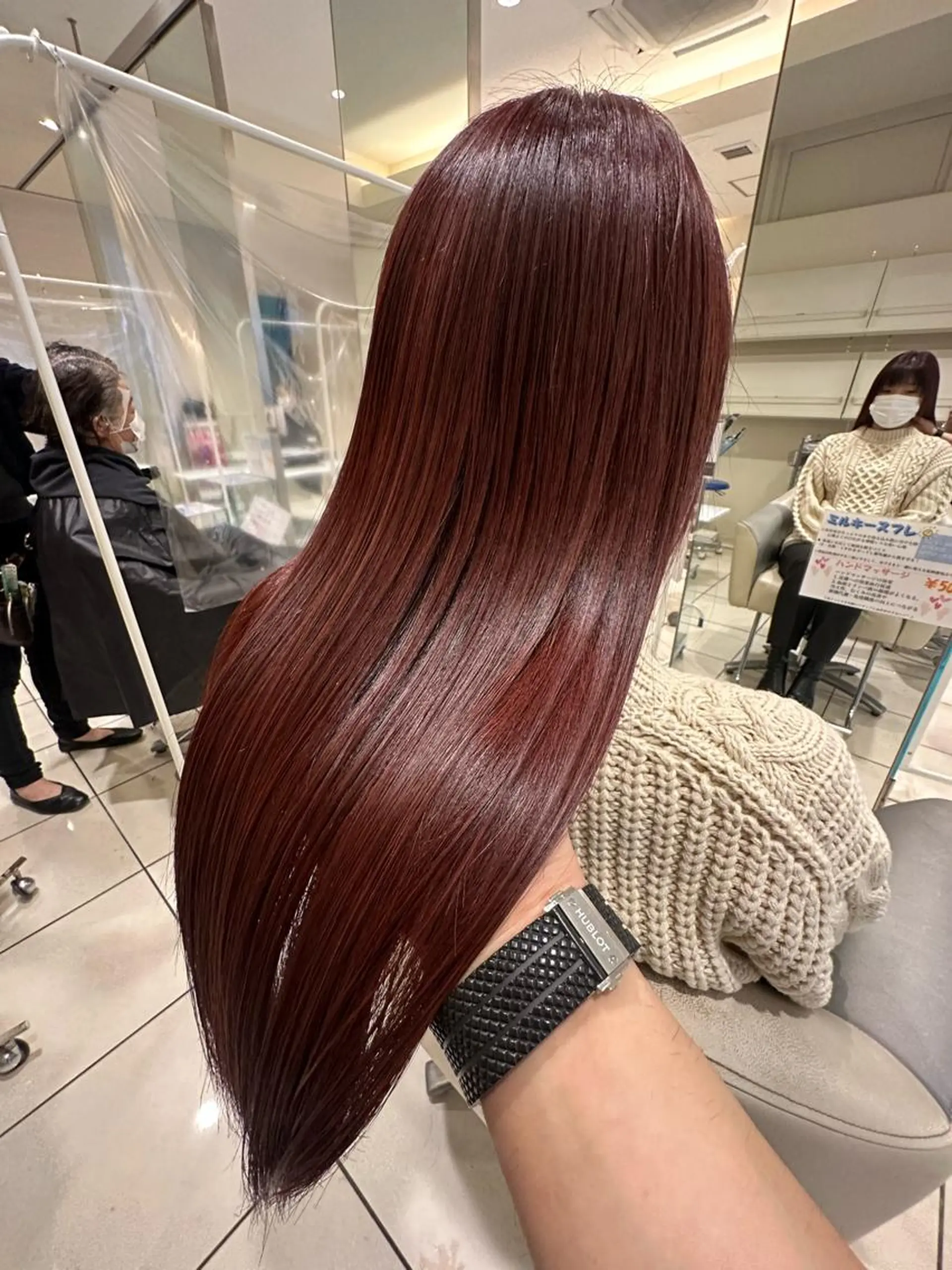 ロング カラー カット ヘアカラー トリートメント MODE K´s eau髪質改善特化のヘアスタイル