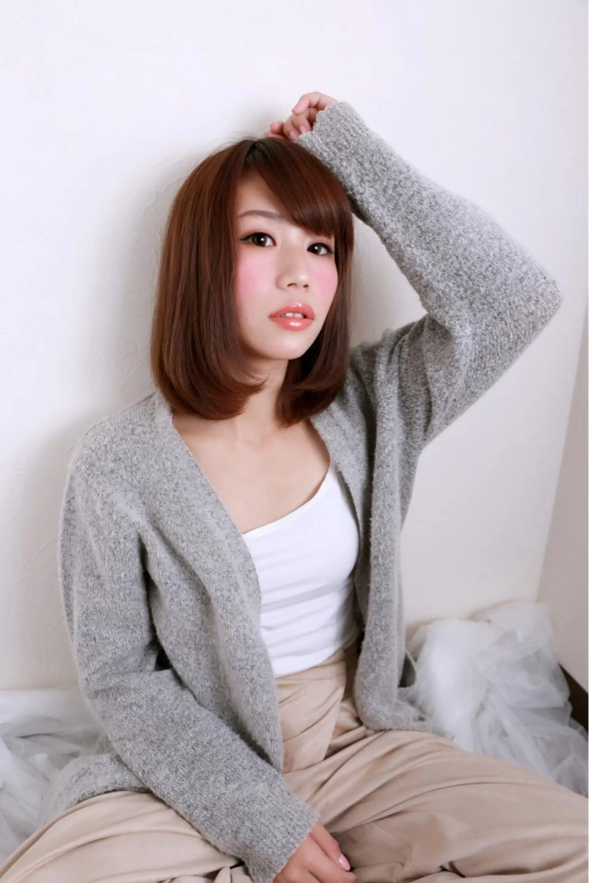 ショート ミディアム カラー IVY joure Suzu.のヘアスタイル