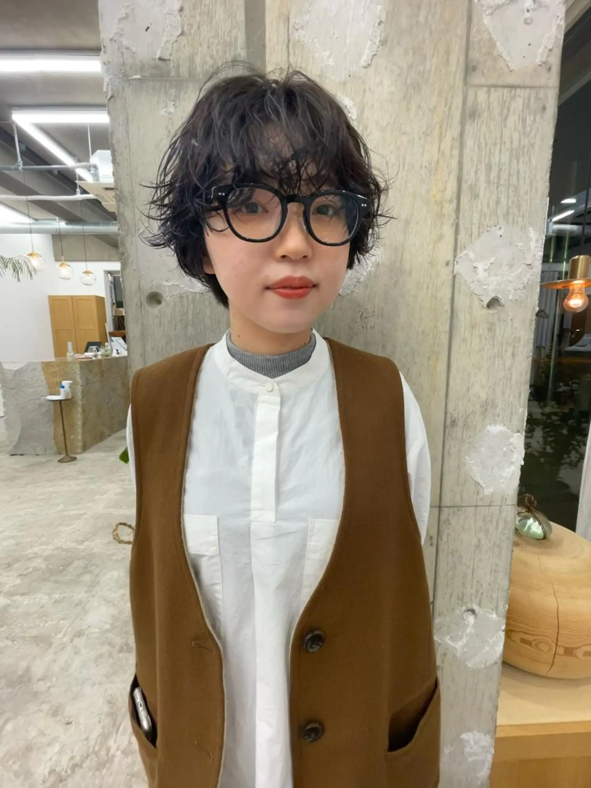 ショート パーマ カット 垢抜けボブ/SAHO /OAK溝の口のヘアスタイル