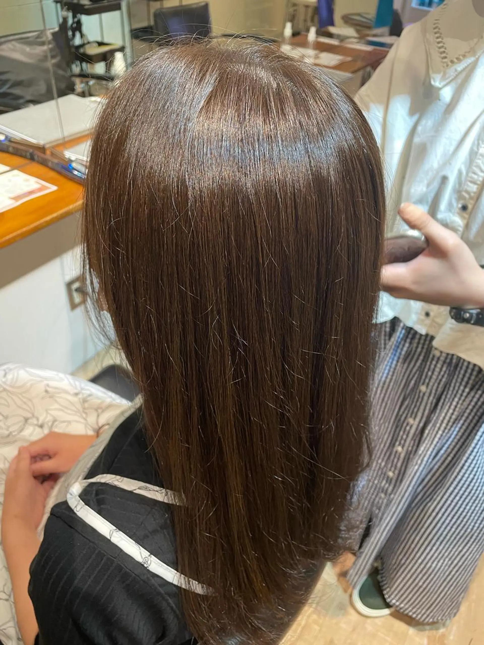 セミロング アッシュ アッシュグレー 韓国風カラー 韓国風ヘア トリートメント ヘアカラー トリートメント 竹内 宏法のヘアスタイル