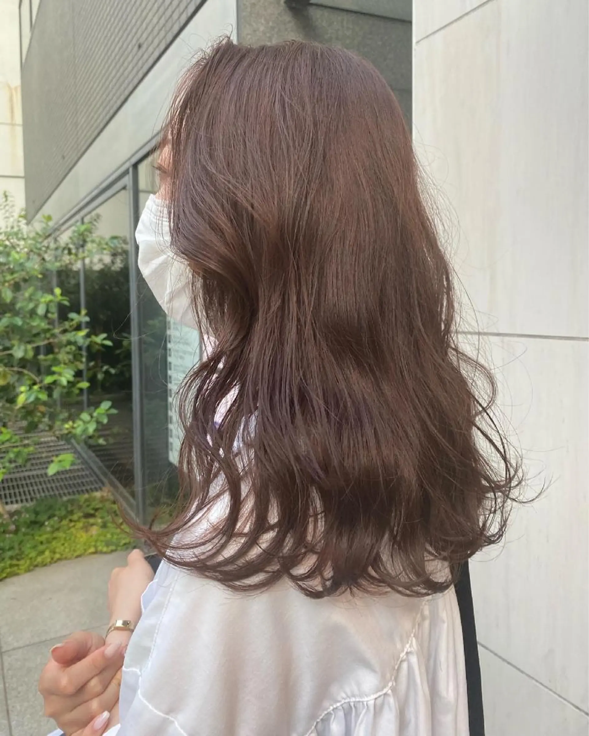 セミロング デザインカラー/ボブ ブリーチカラー/ユリのヘアスタイル